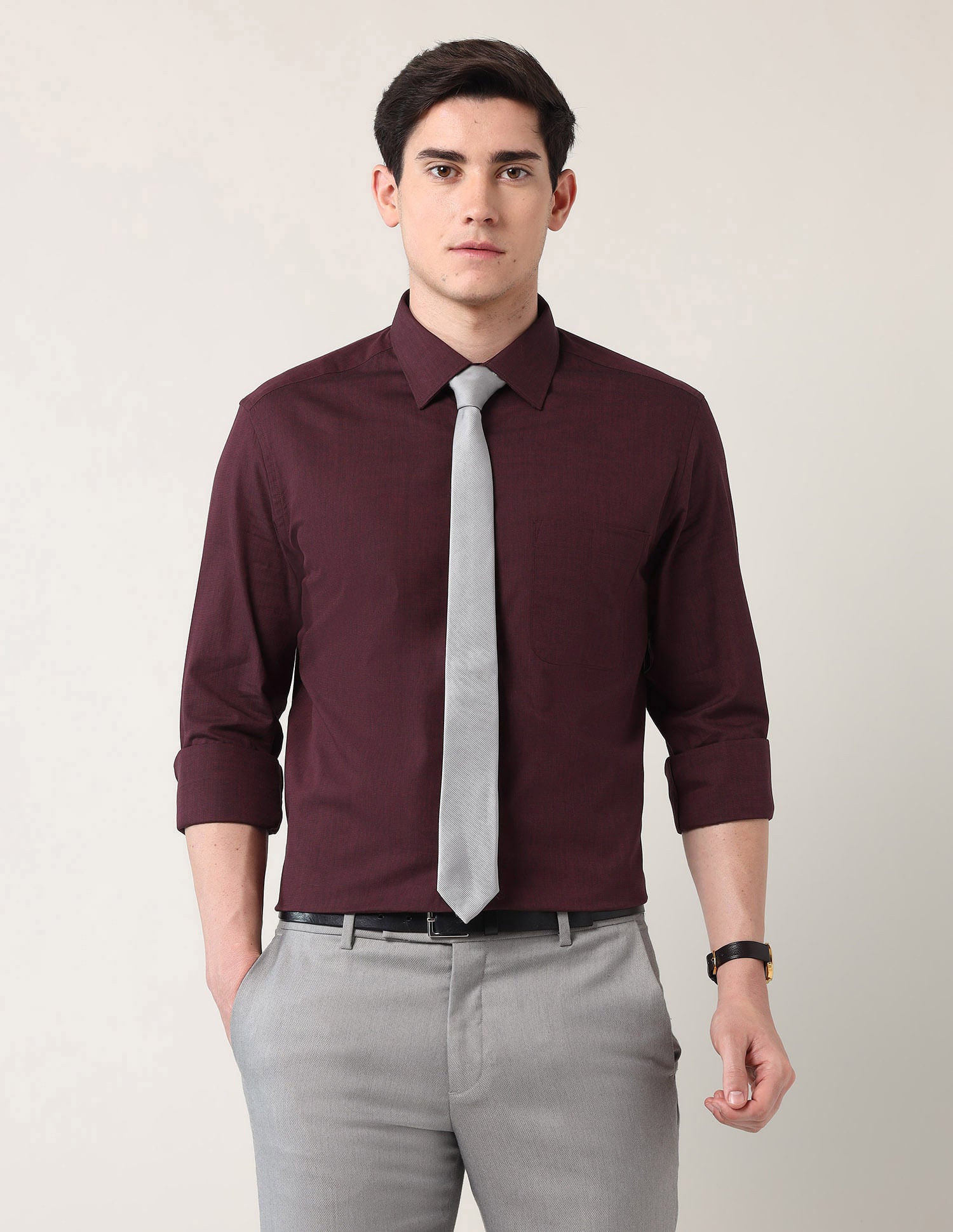 Classic Regular Fit Solid Shirt