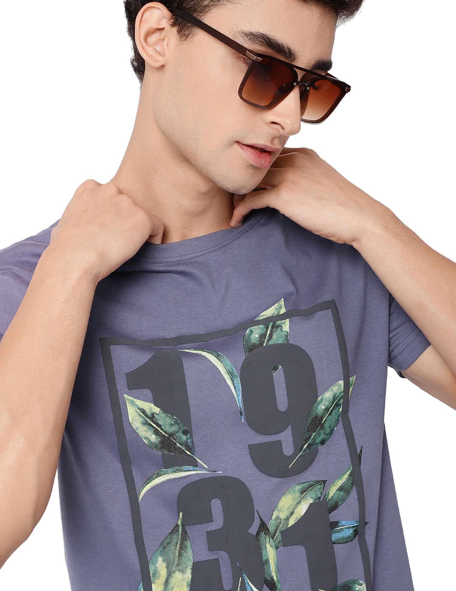 Urban Adventure Crew Neck Graphic Print Cotton T-Shirt