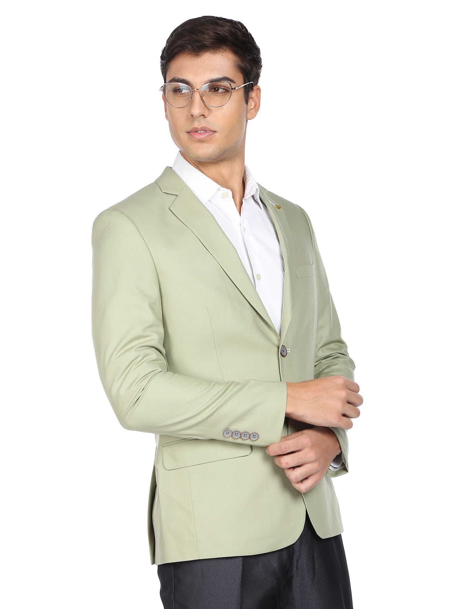 Urban Poise Tailored Regular Fit Twill Weave Blazer