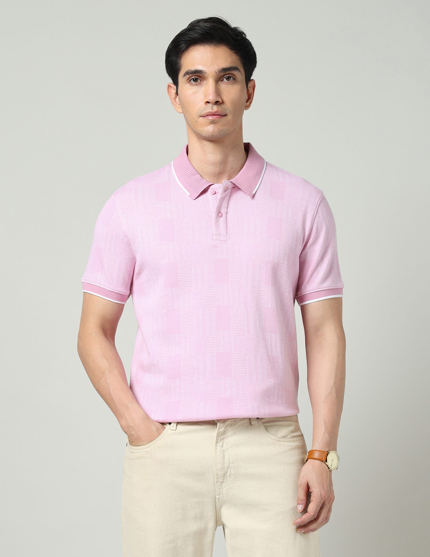 City Drift Textured Slim Fit Polo Shirt
