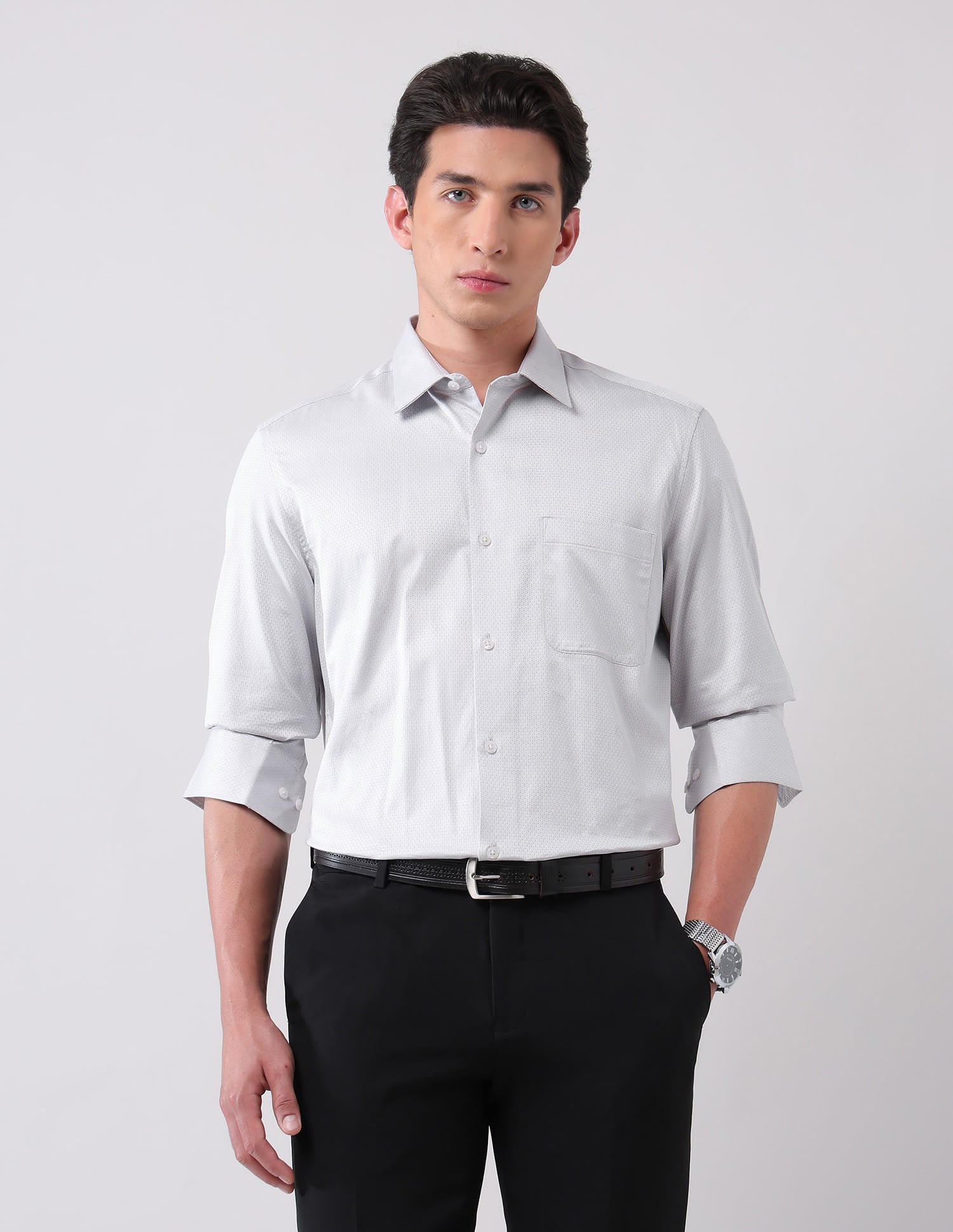 Style-Draped Regular Fit Abstract Printed Shirt