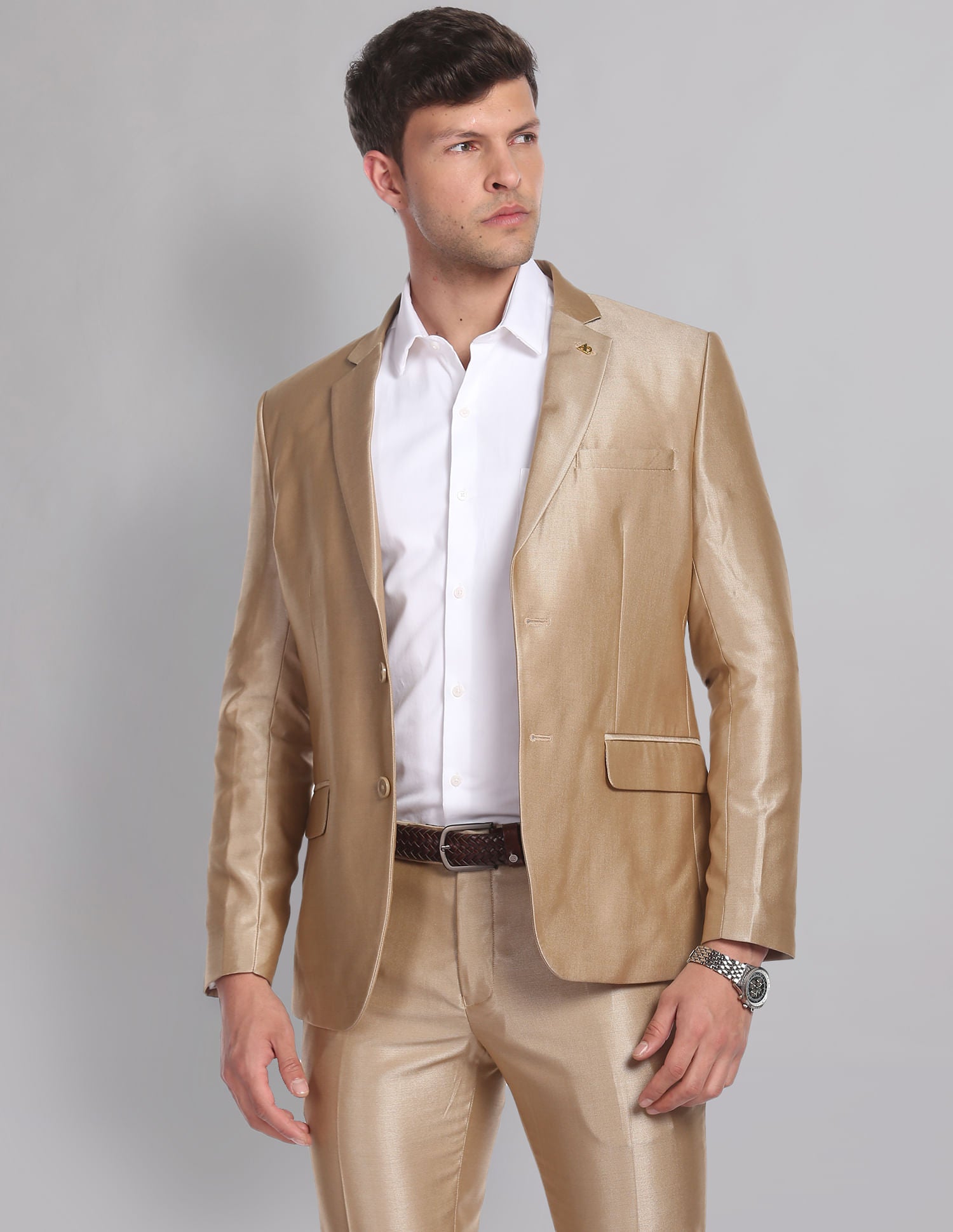 Single Breasted Oxford Two Piece Suit