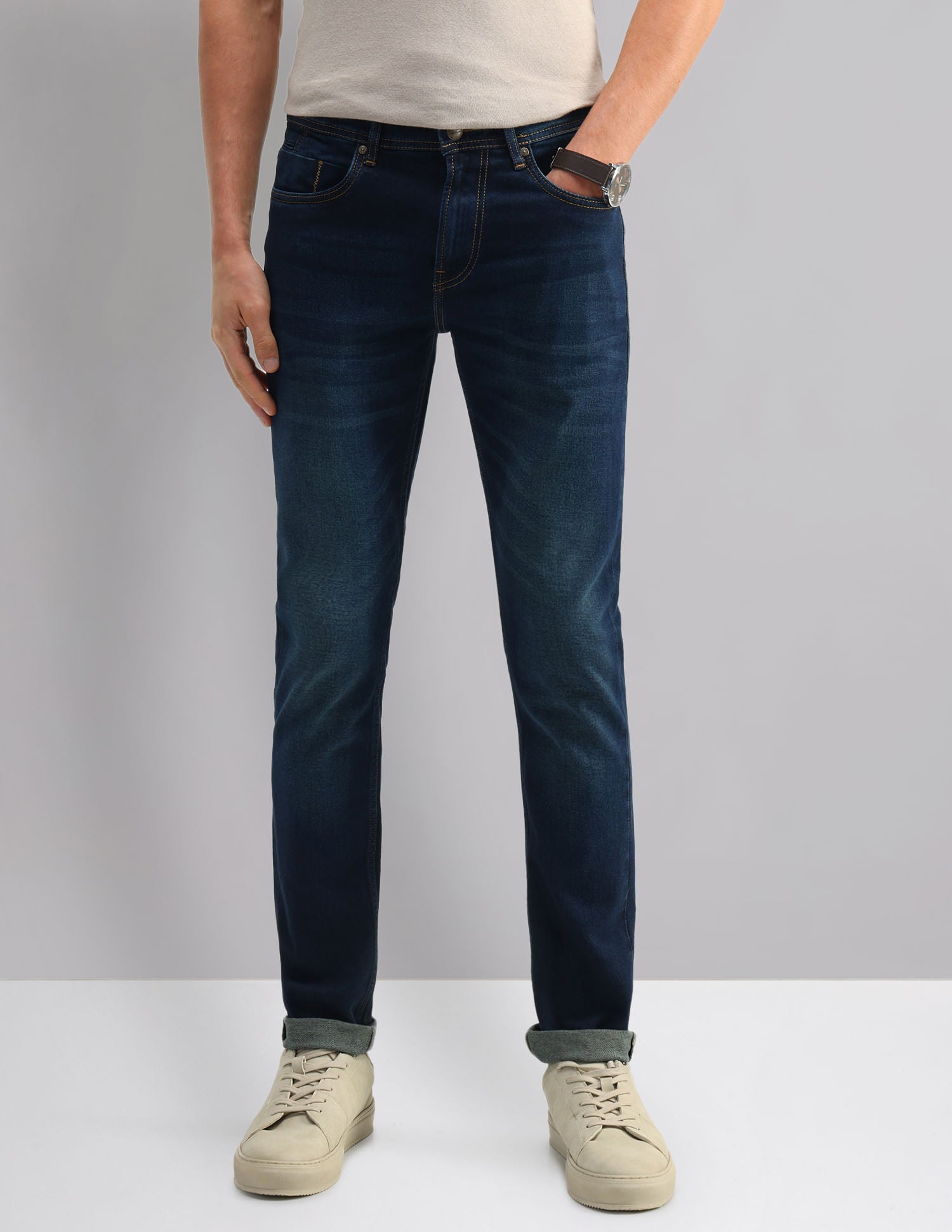 Refined Mid Rise Skinny Fit Jeans