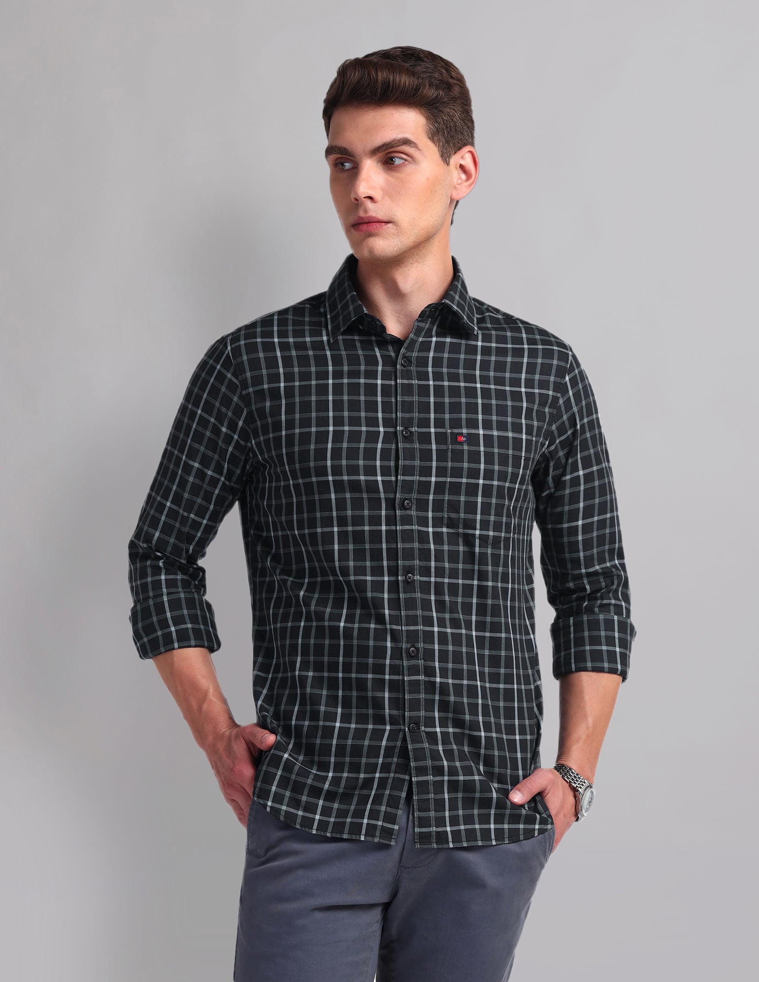 Everyday Staple Graph Check Cotton Shirt