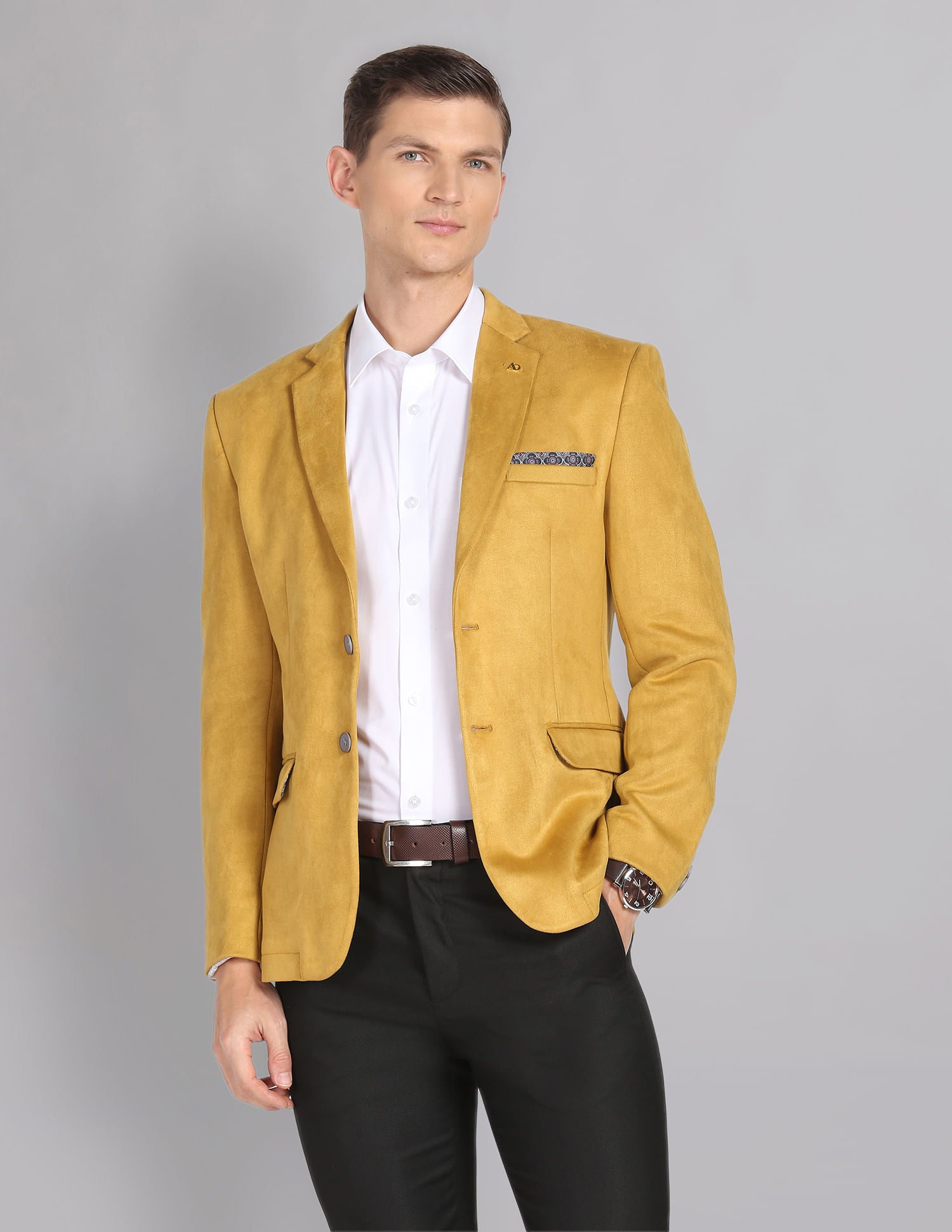 Style Vault Solid Performix Knit Blazer