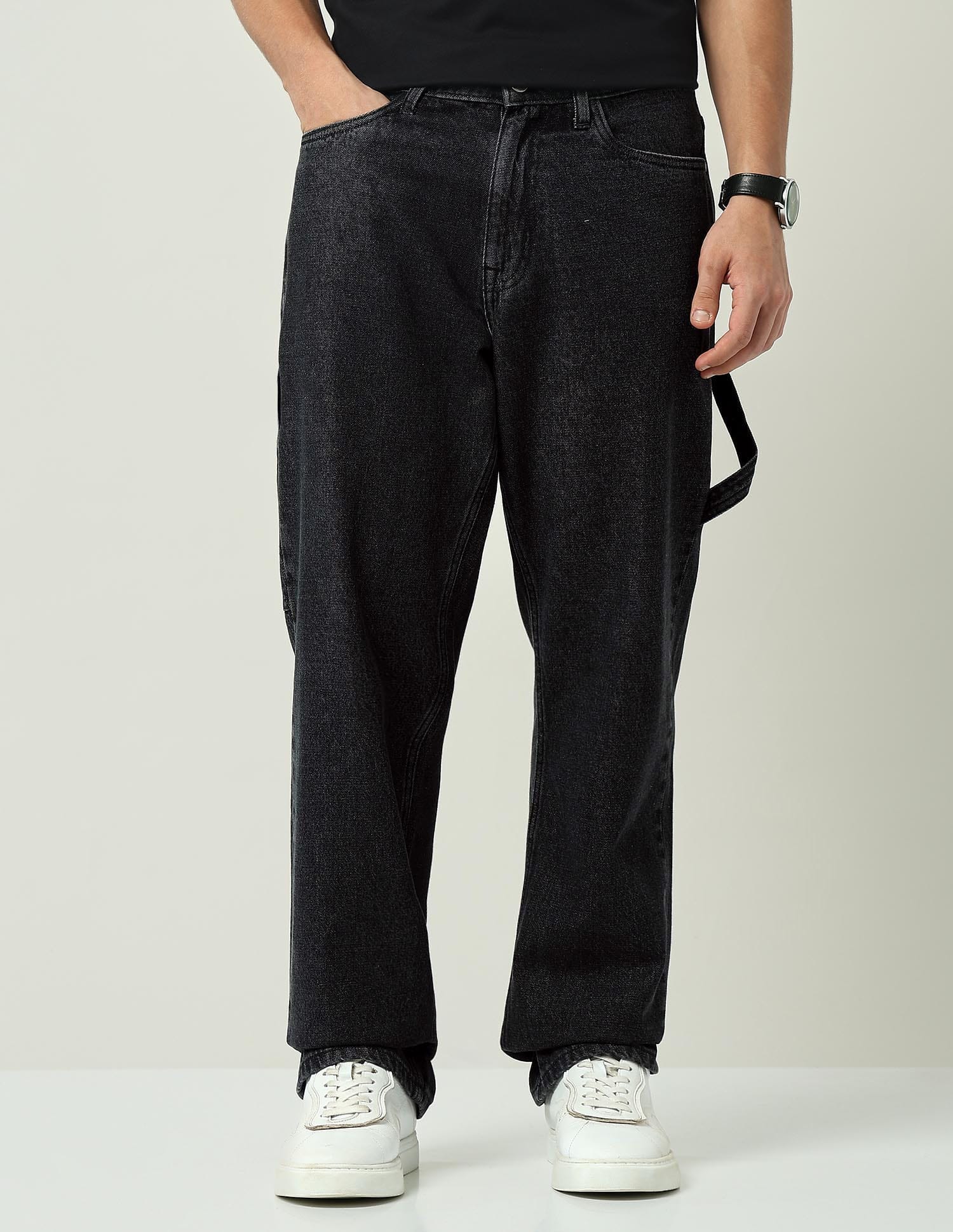 Mid Rise Easy Baggy Fit Jeans