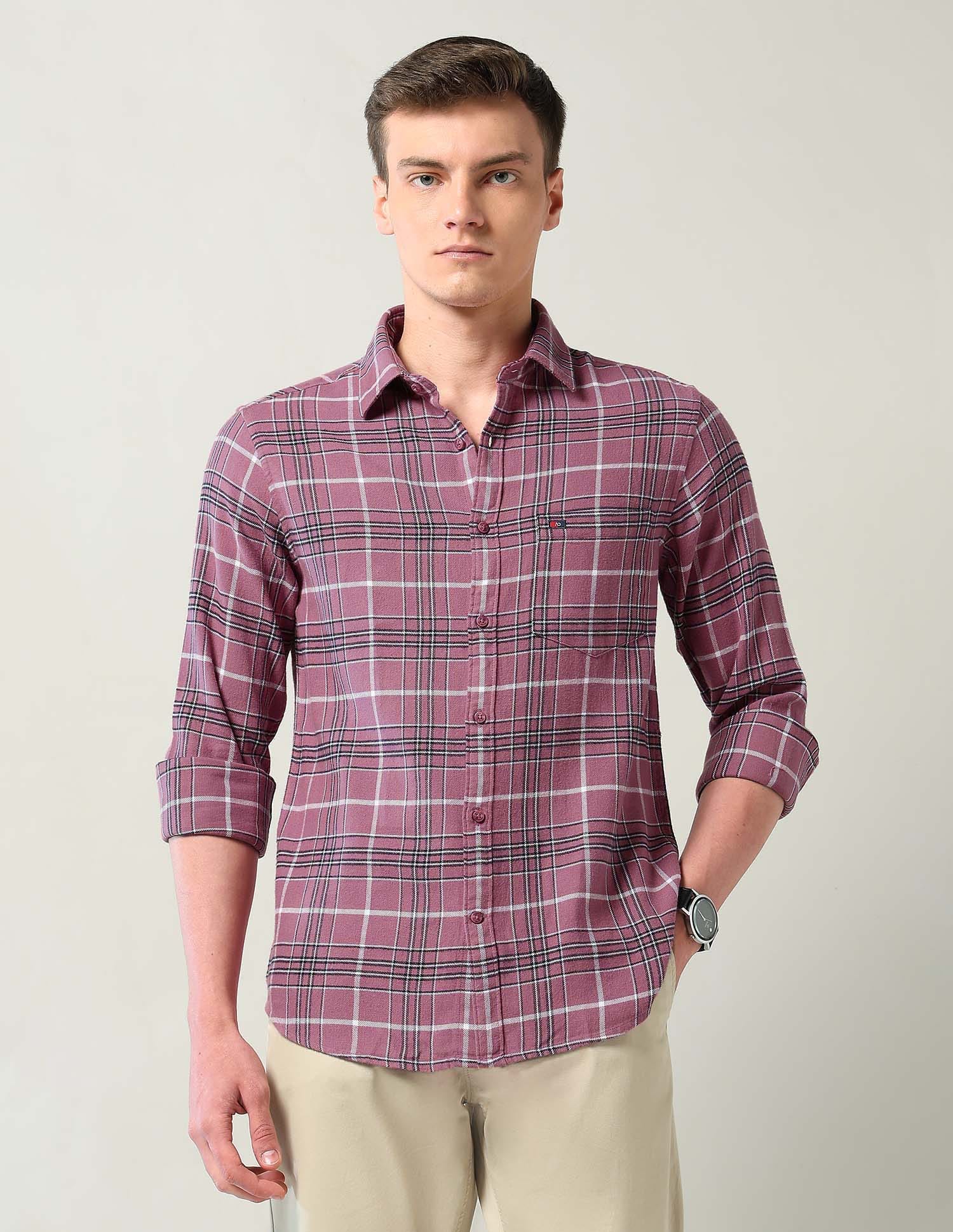Modern Slim Fit Checked Shirt
