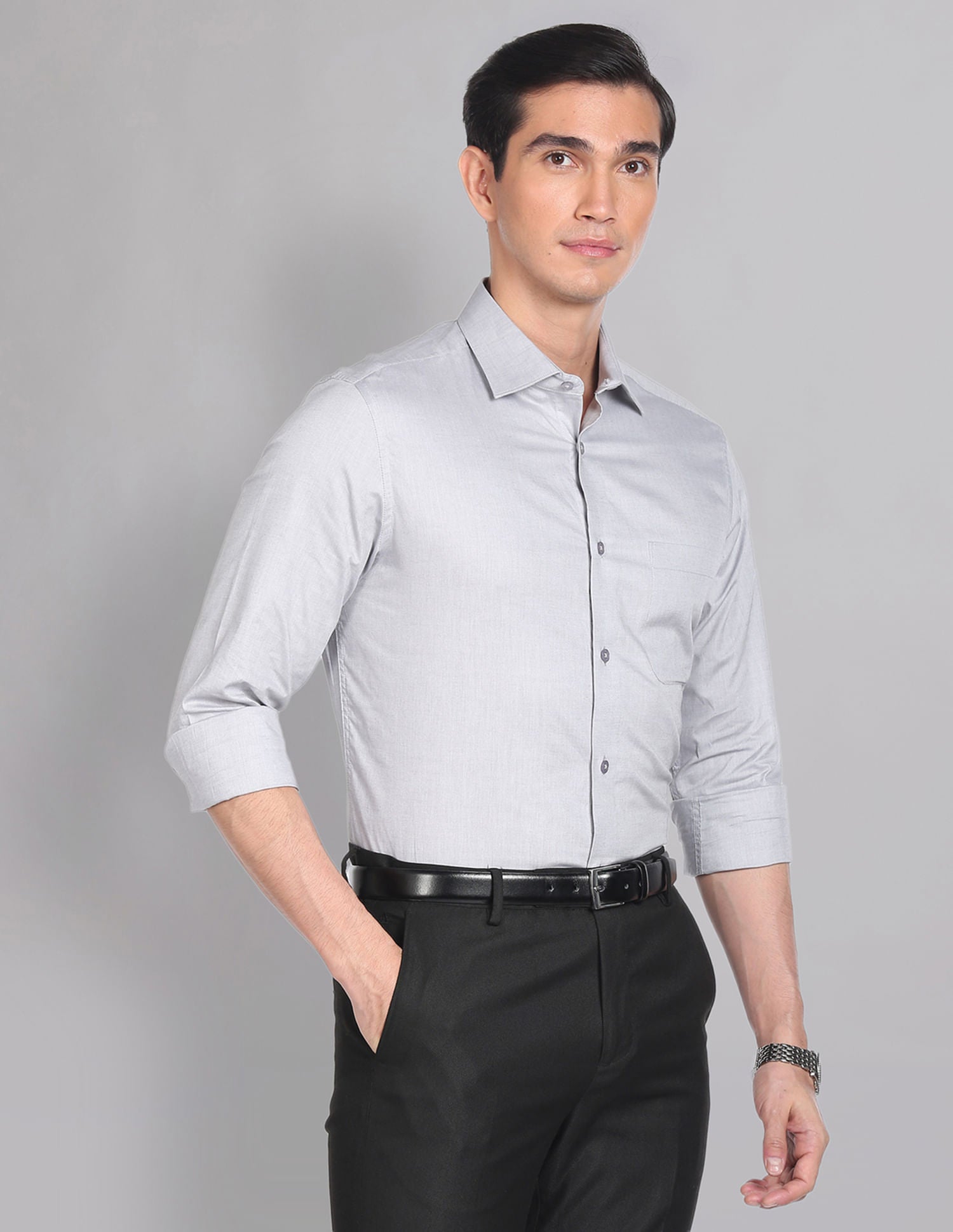 On Duty Oxford Solid Formal Shirt