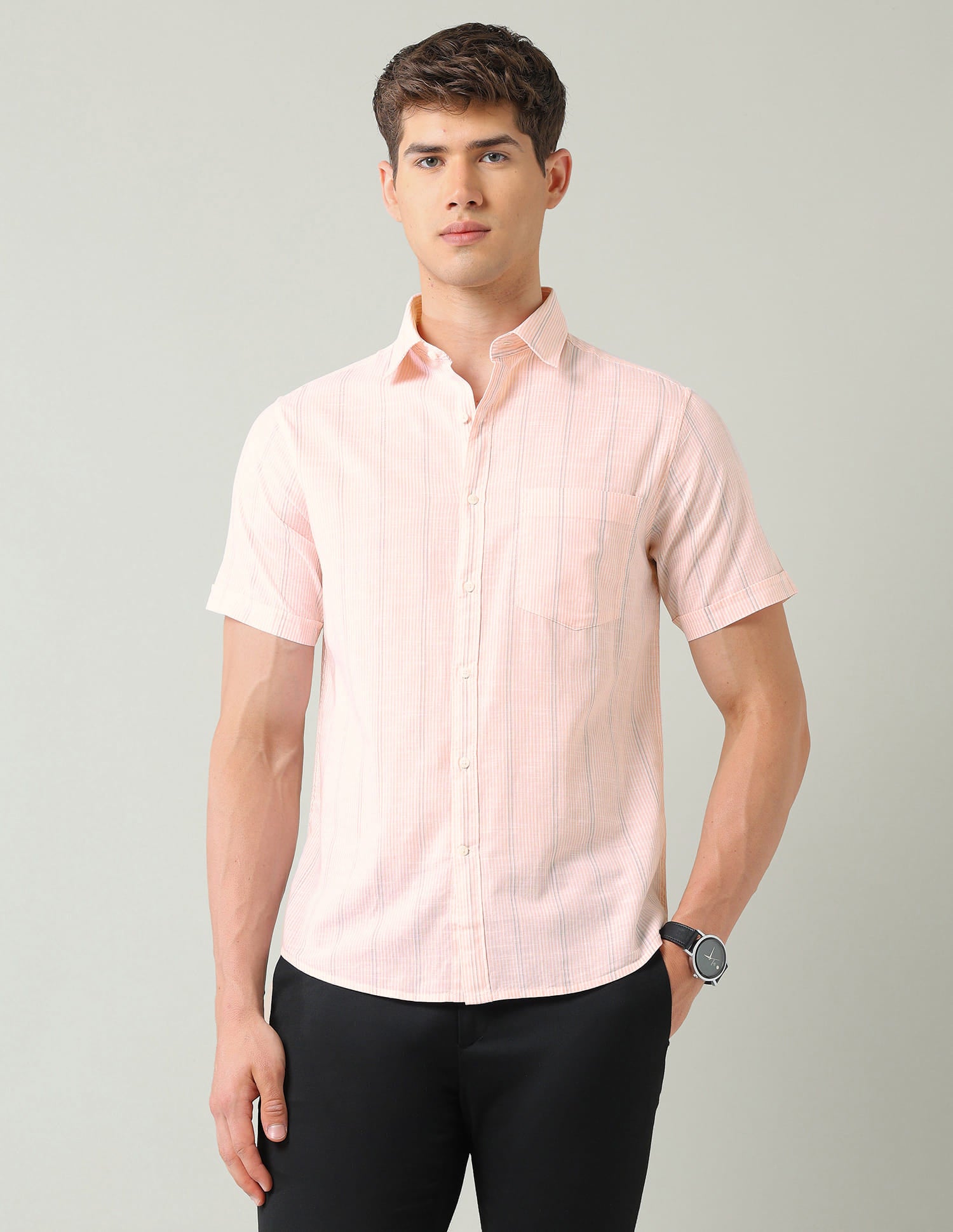 Vertical Striped Regular Fit Shirt 7