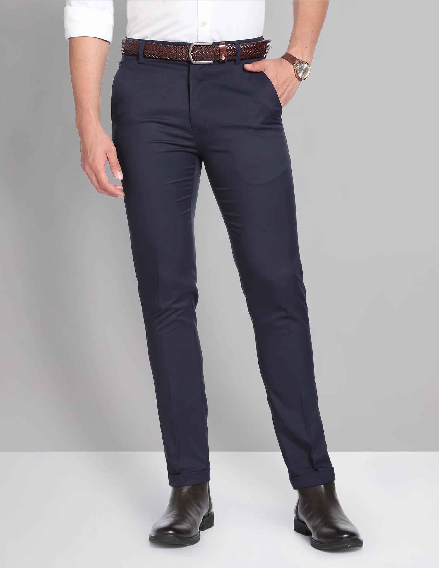 Blue Mens Trouser