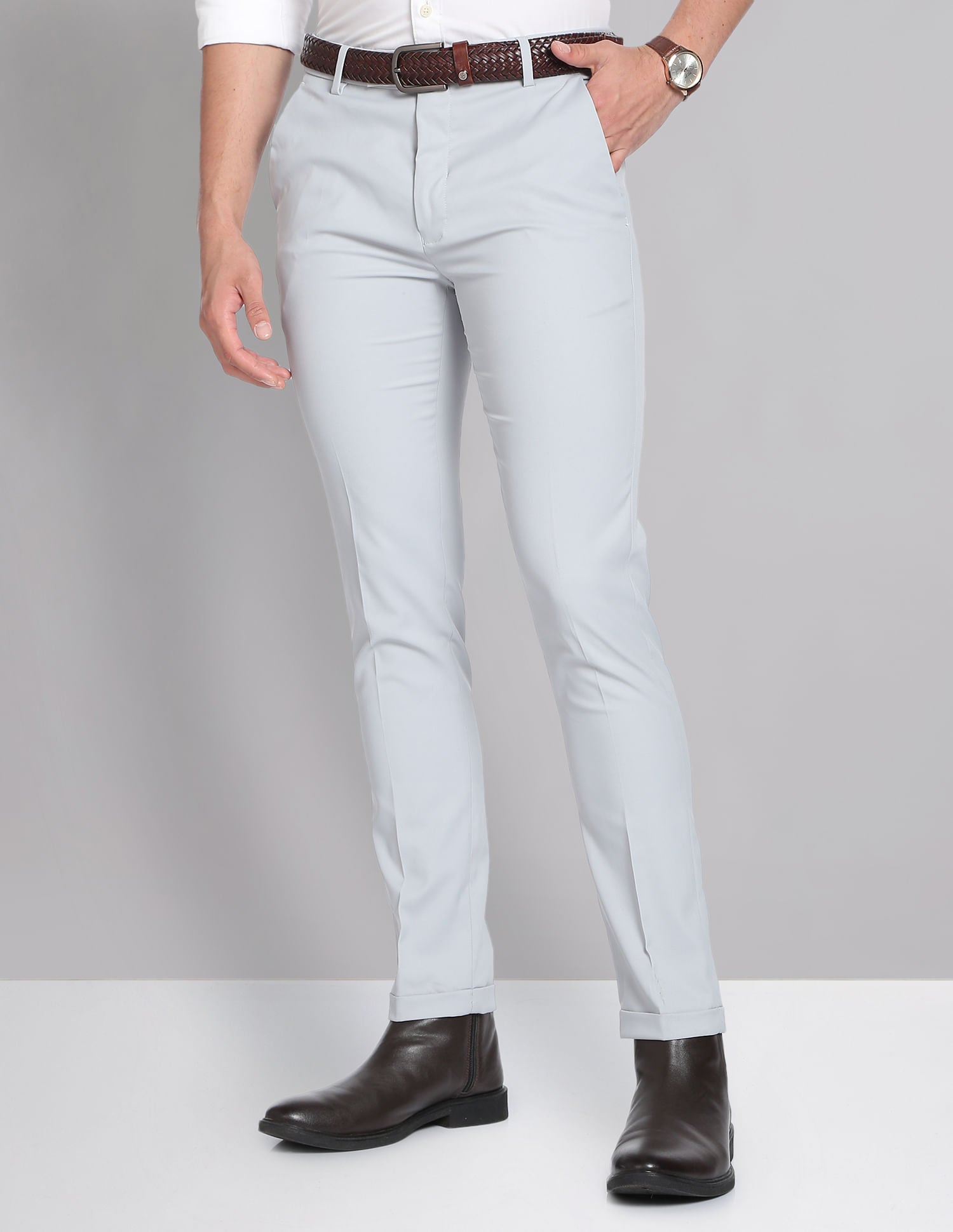 Boardroom Ready Super Slim Fit Young Formal Trousers