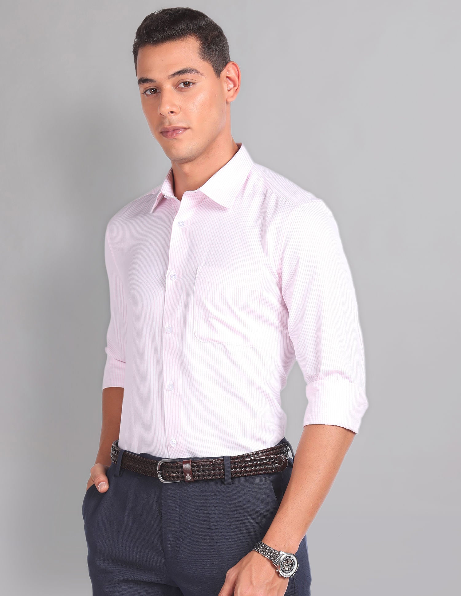 Vertical Stripe Sartorial Formal Shirt