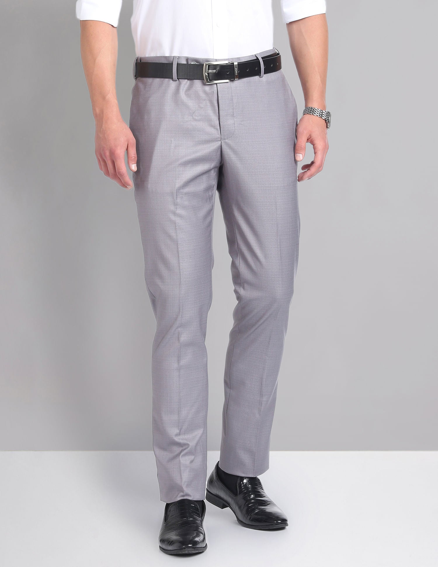 Work Essential Outline Check Smart Flex Trousers