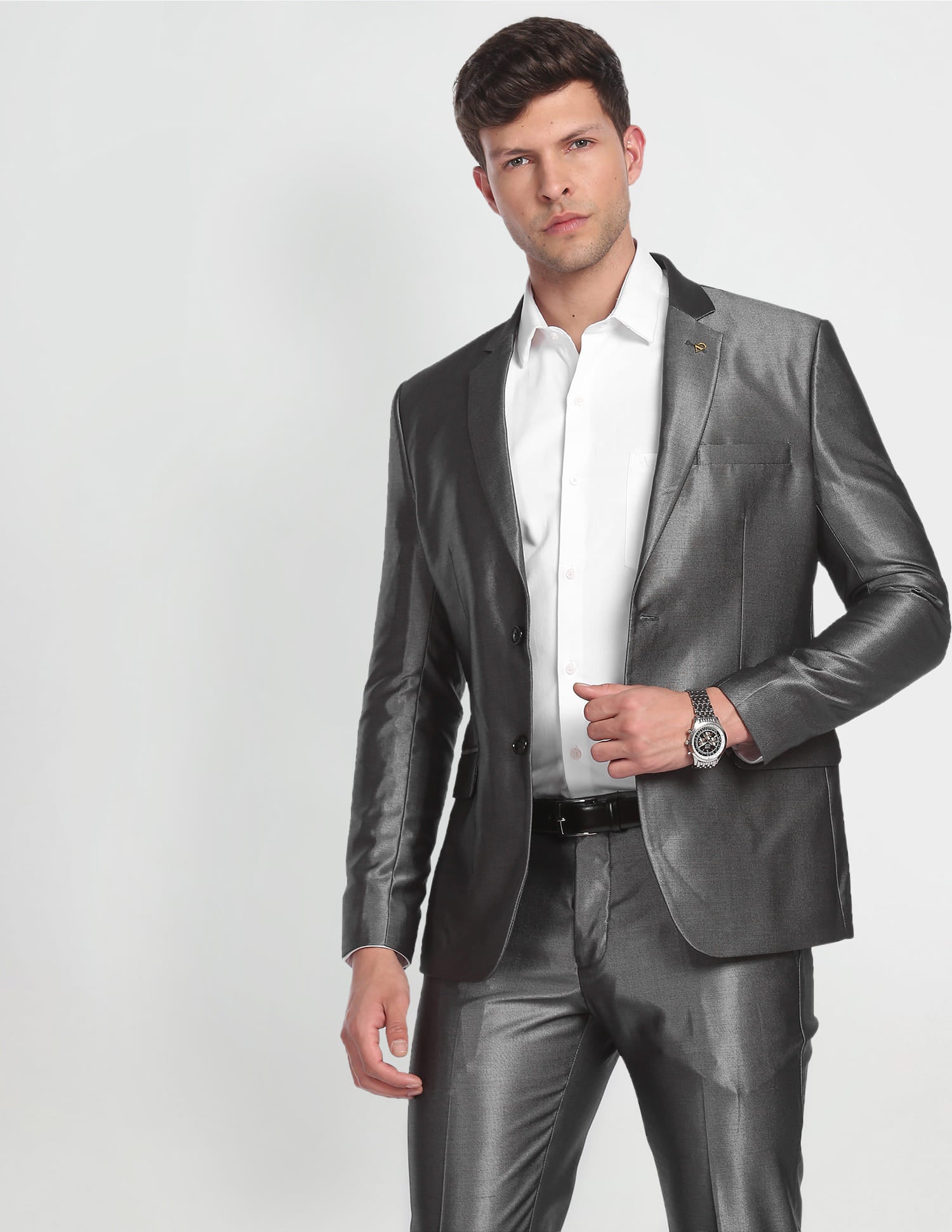 Single Breasted Oxford Two Piece Suit