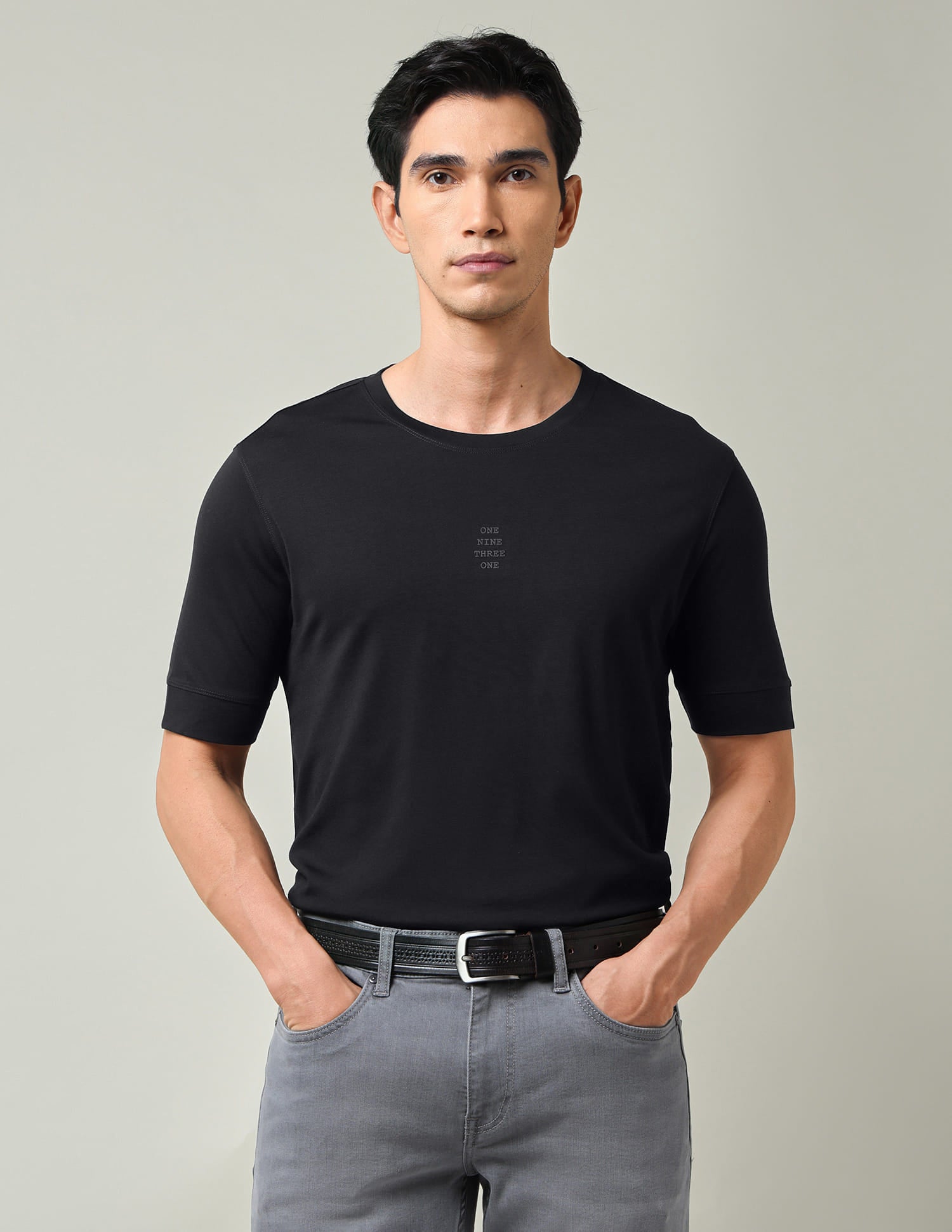 Stylish & Solid Regular Fit T-Shirt