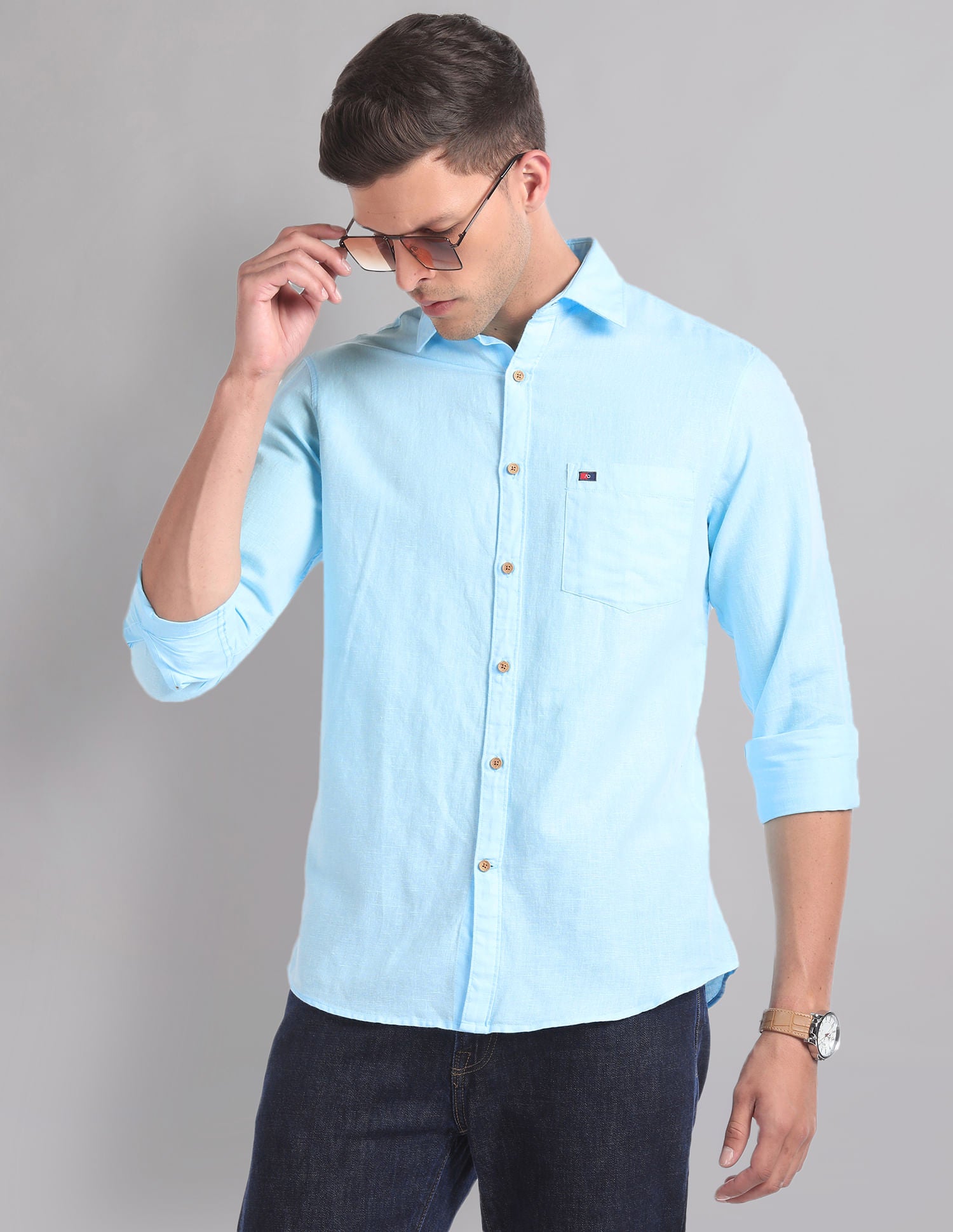 Timeless Essential Cotton Linen Slim Summer Shirt
