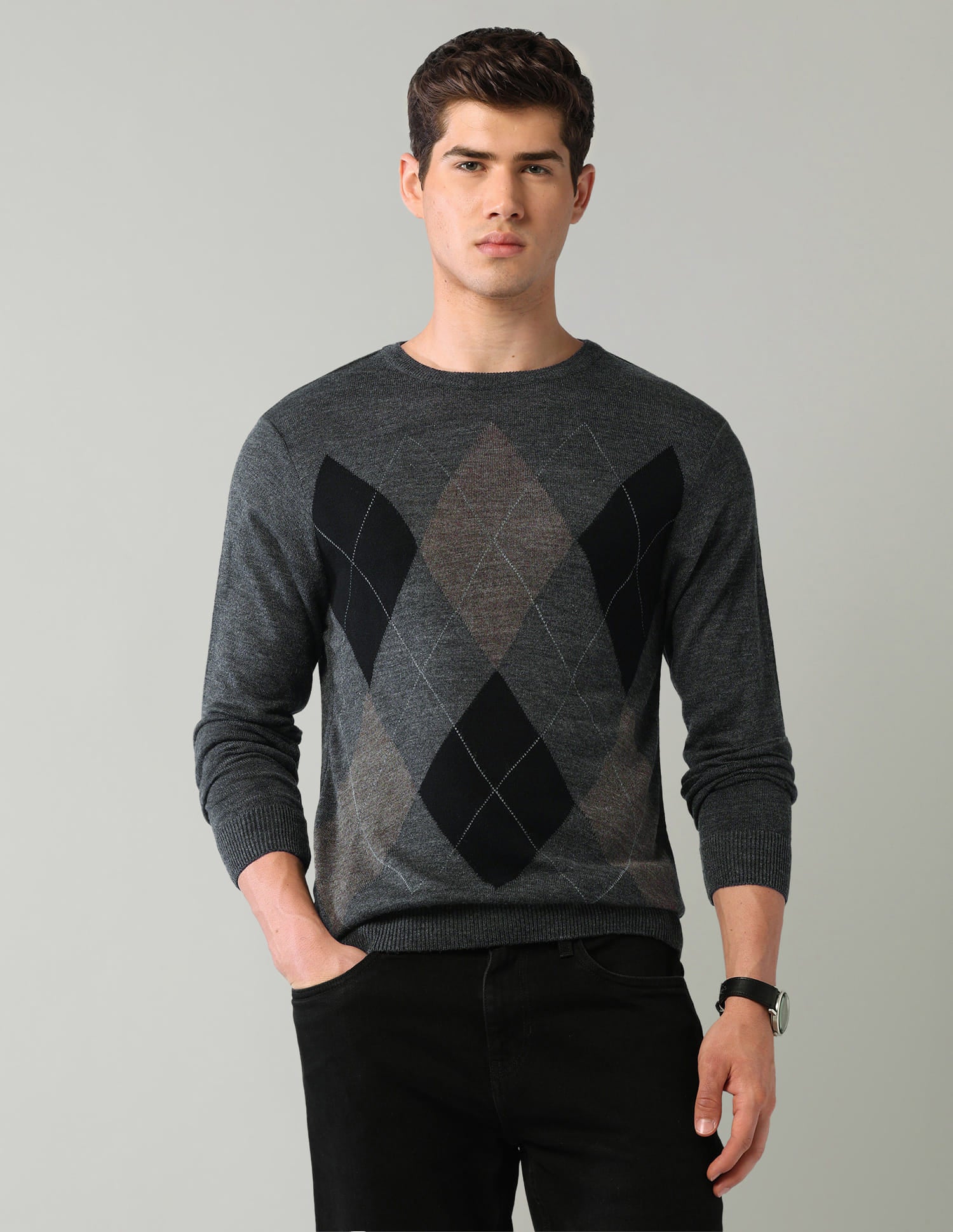 Geometric Mens Sweater