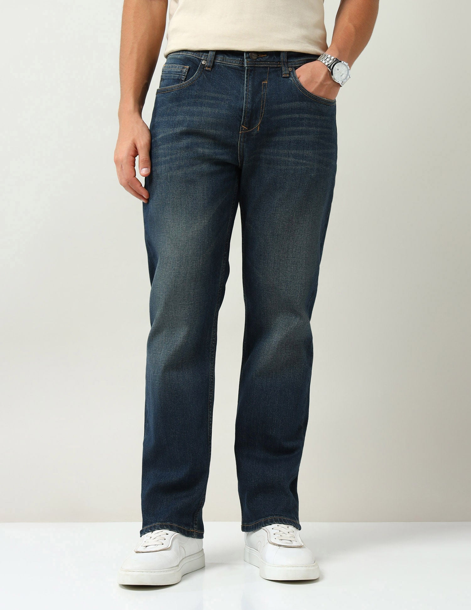 Adventure-ready Mid Rise Slim Fit Jeans