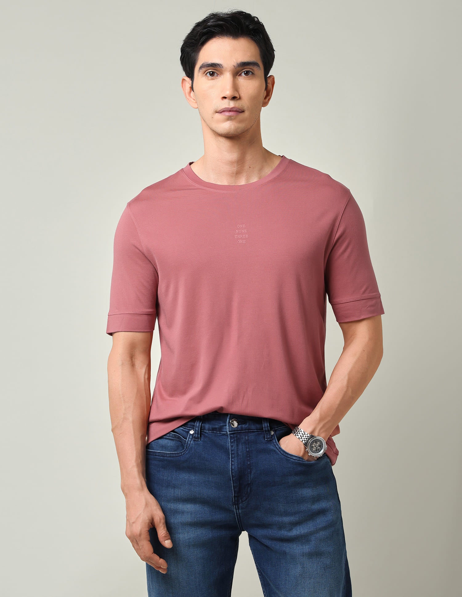 Stylish & Solid Regular Fit T-Shirt