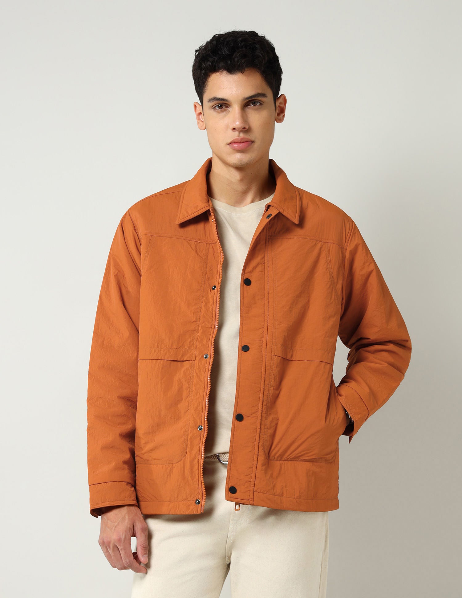 All-day Adventure Modern Slim Fit Solid Casual Jacket