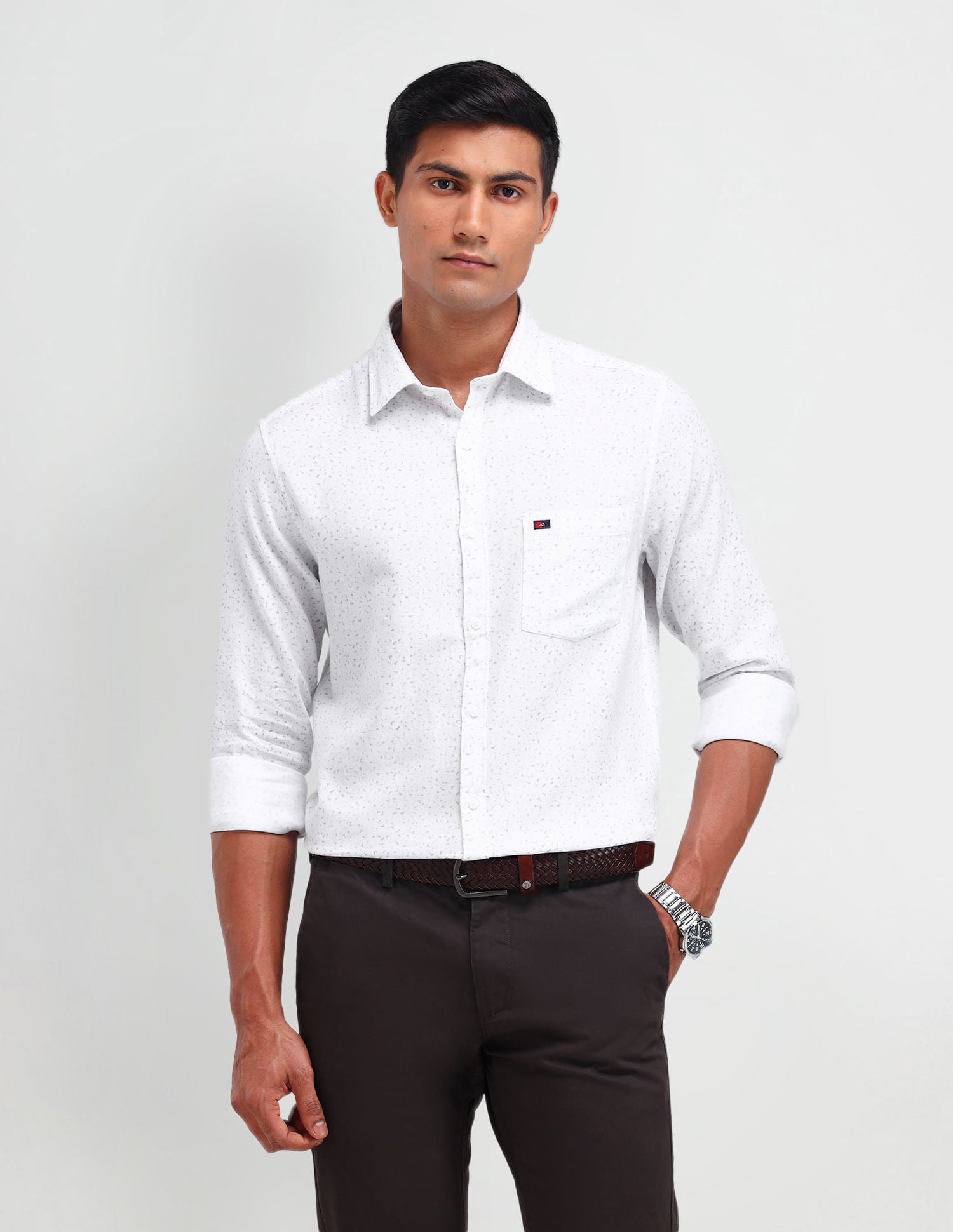 Closet Heritage Abstract Print Slim Fit Shirt