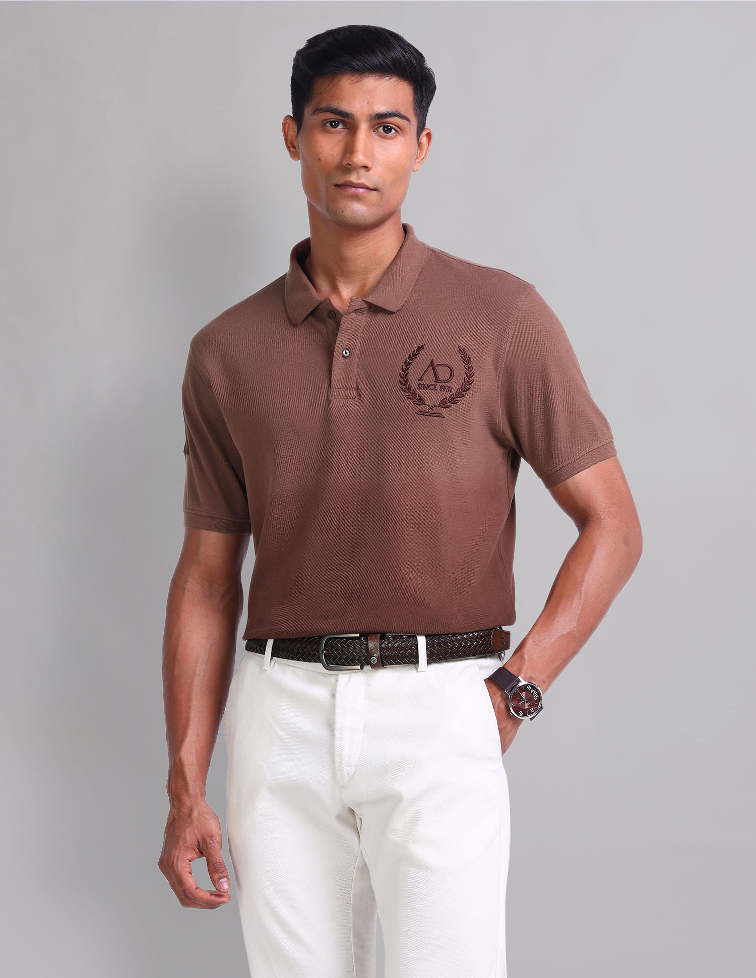 Playful Slim Fit Color Block Polo Shirt
