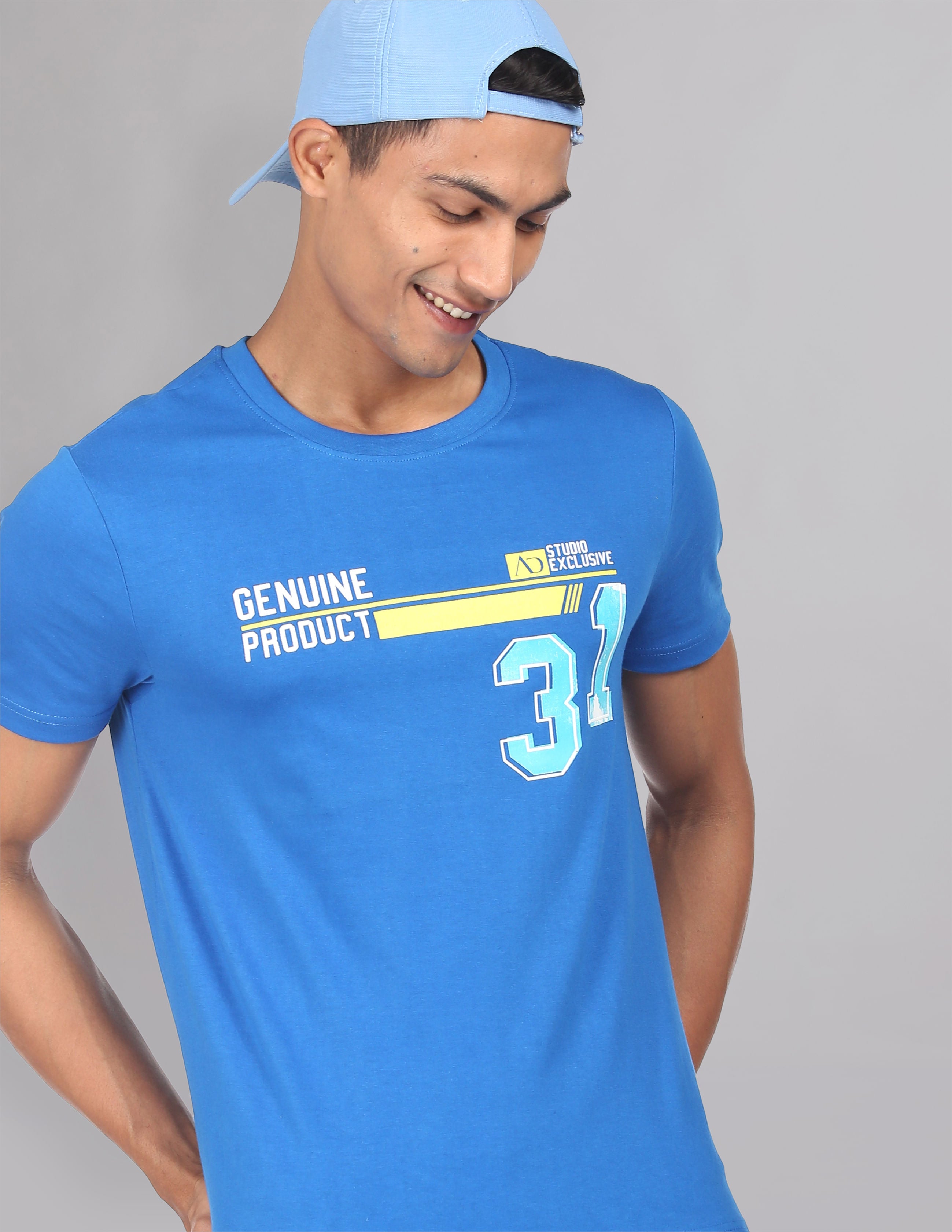 Art-Coded Graphic Print Cotton T-Shirt
