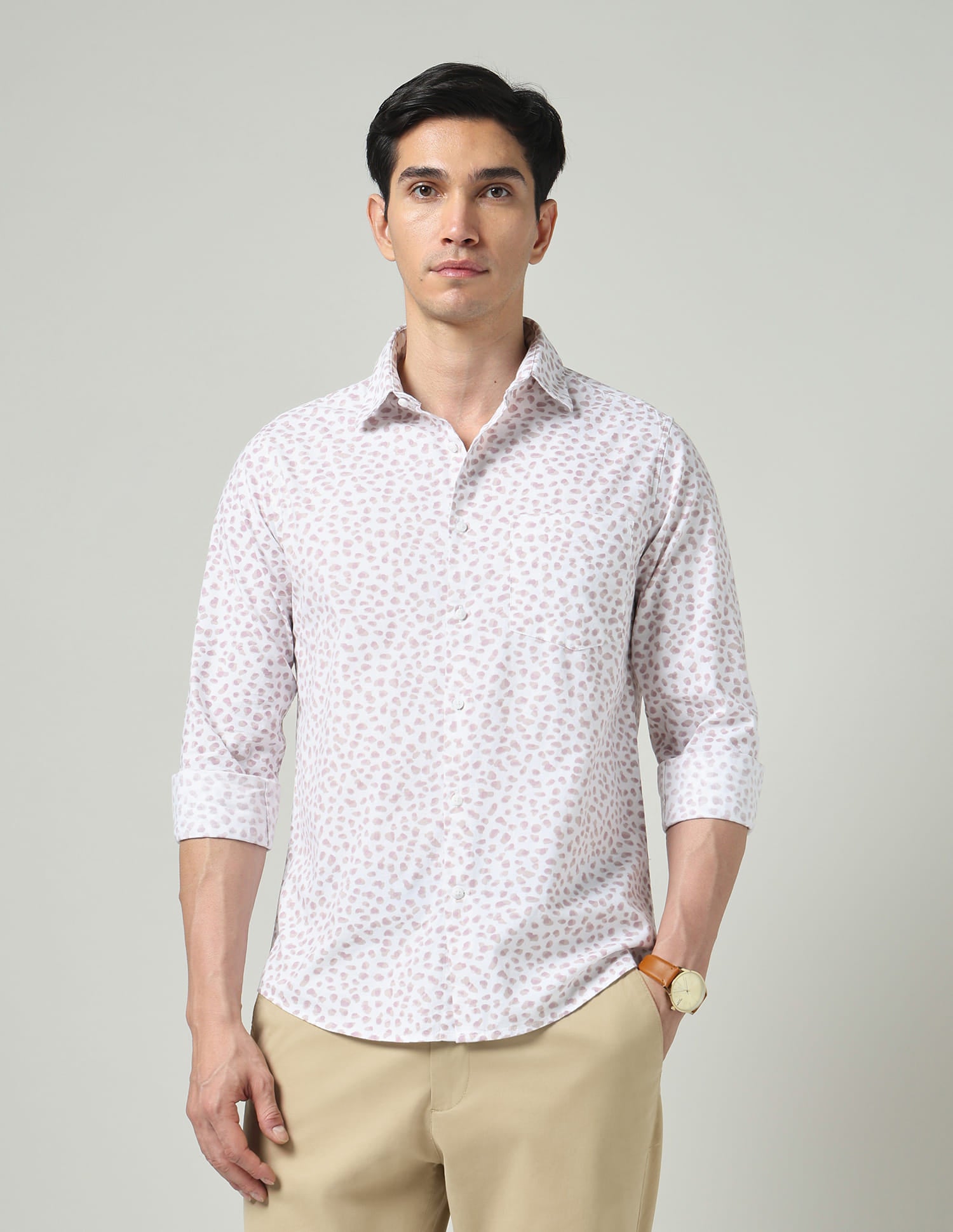 Abstract Art-Inspired Printed Shirt