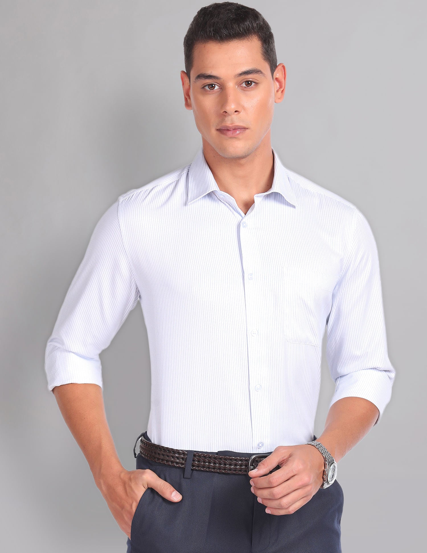 Vertical Stripe Sartorial Formal Shirt