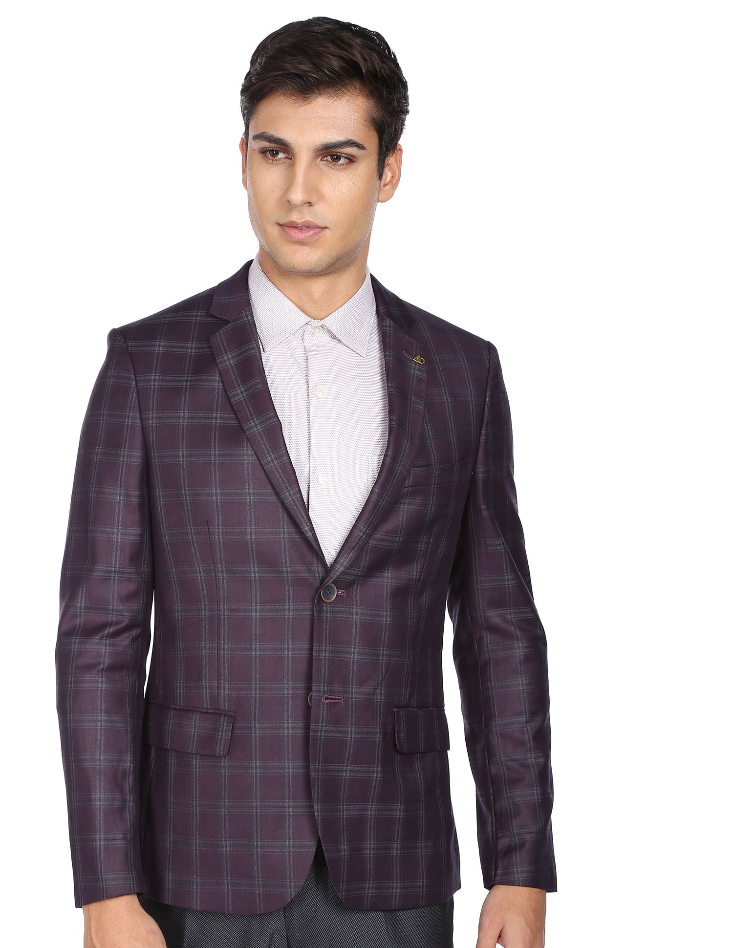 Everydaywear Tailored Regular Fit Tartan Check Blazer