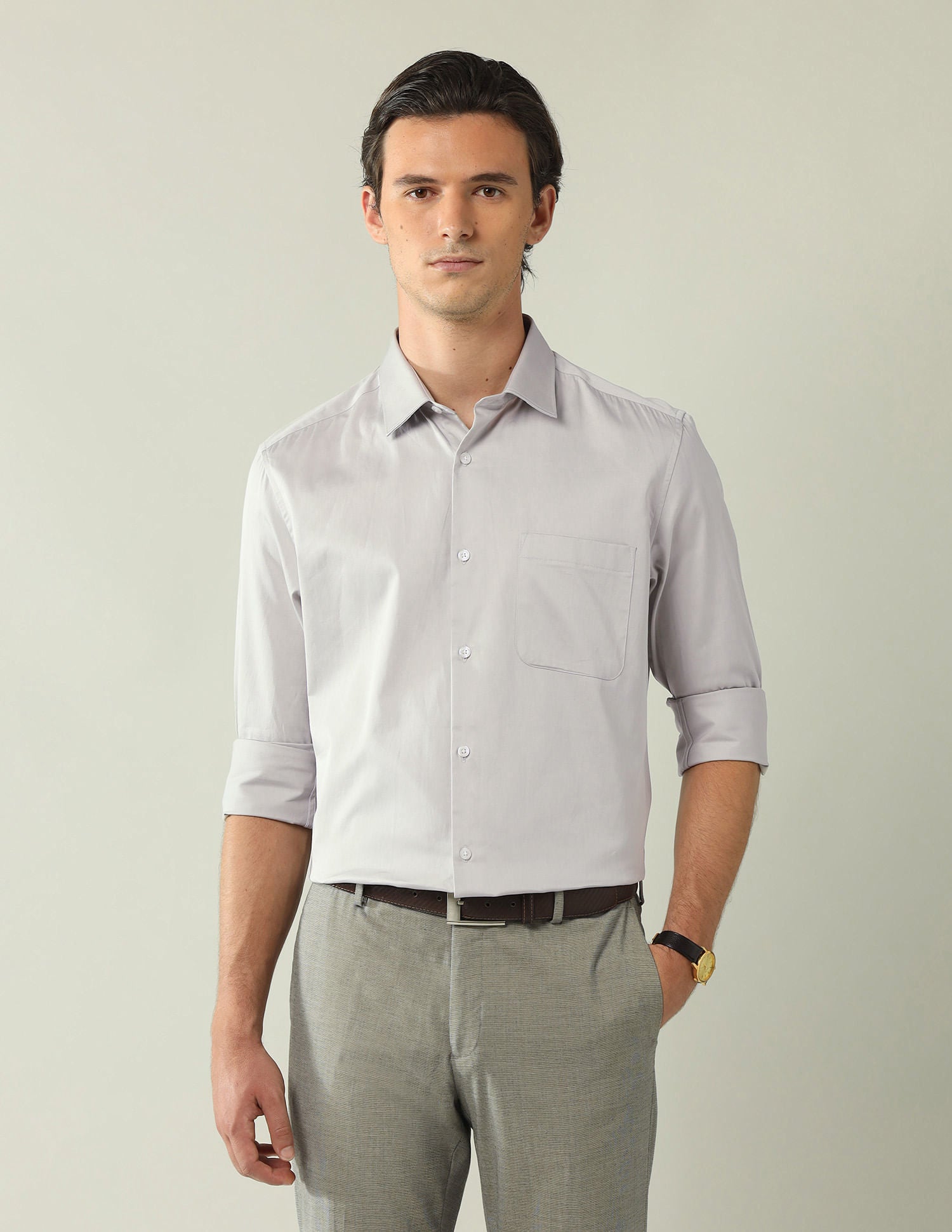 Classic Regular Fit Solid Shirt
