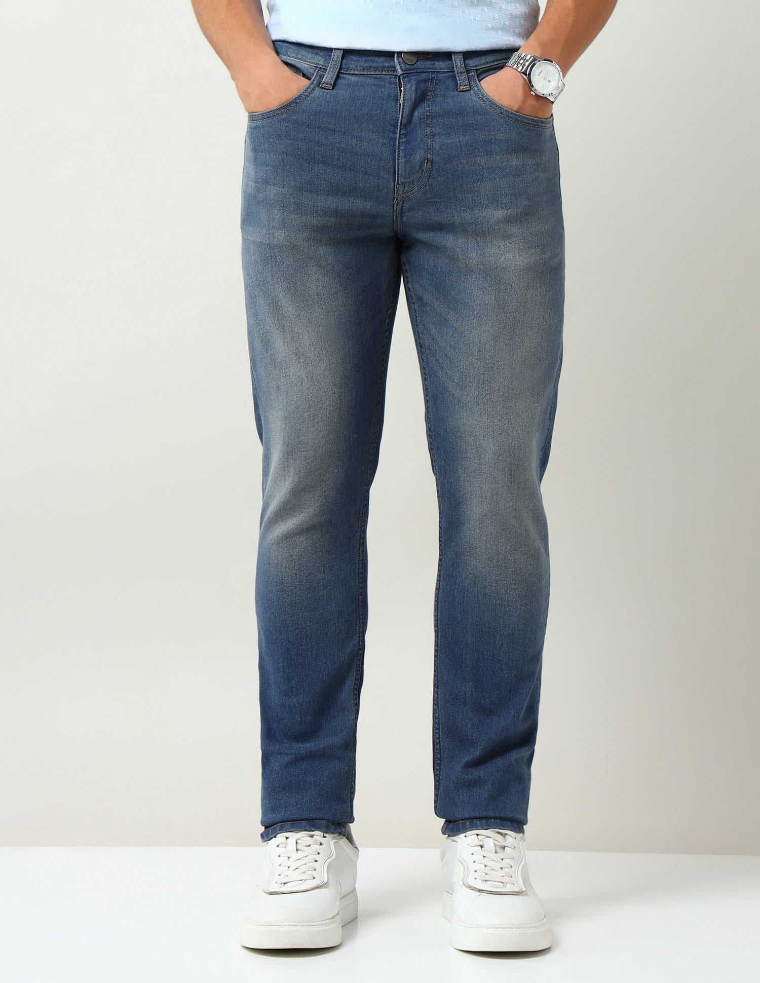 Mid Rise Comfort Slim Fit Jeans