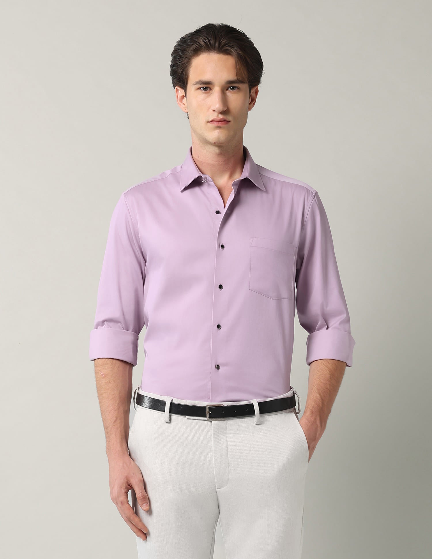 Solid Slim Fit Shirt
