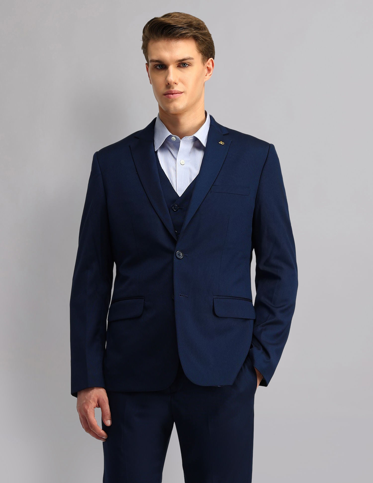 Executive Edged Tailored Fit Three Piece Suit