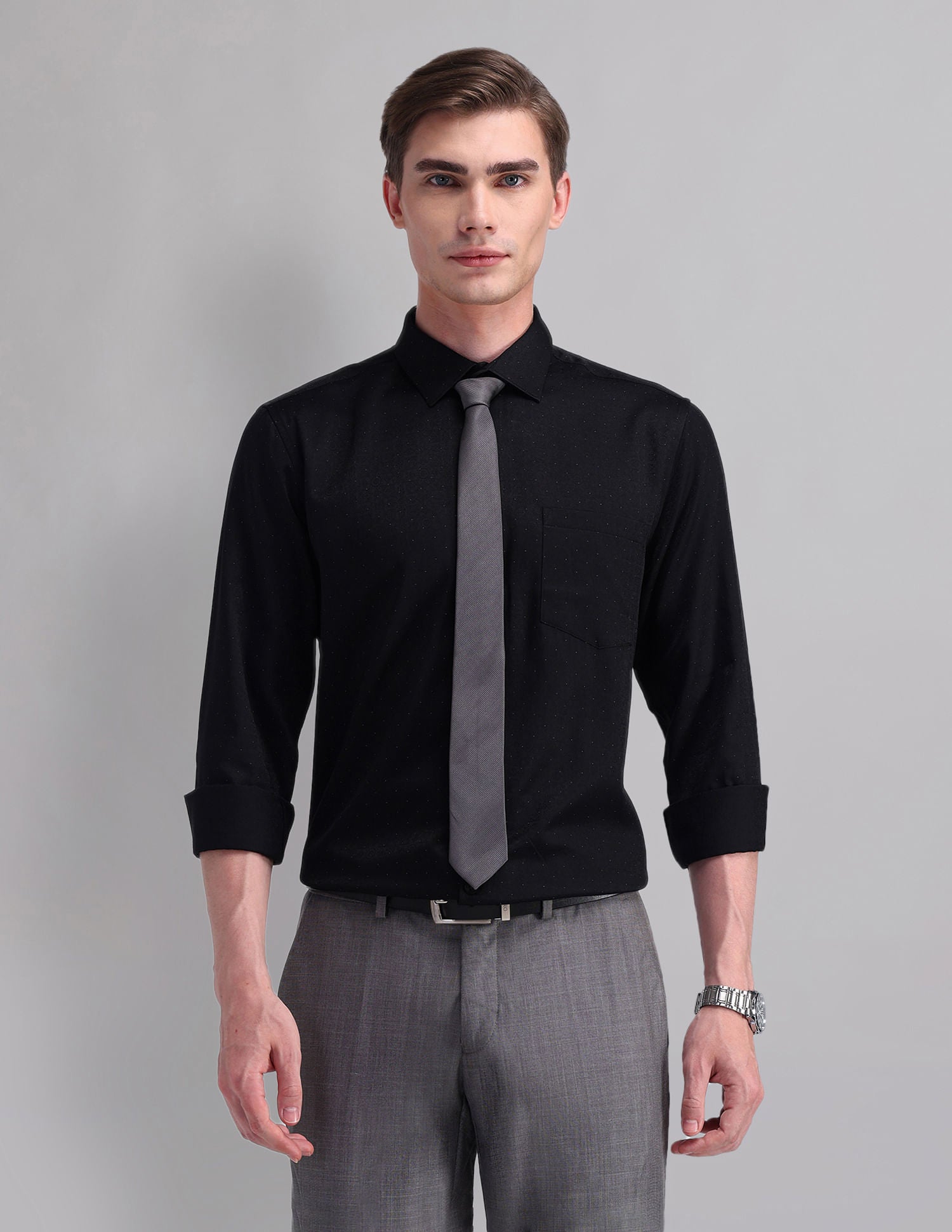 Gentleman Canvas Slim Fit Pure Cotton Shirt