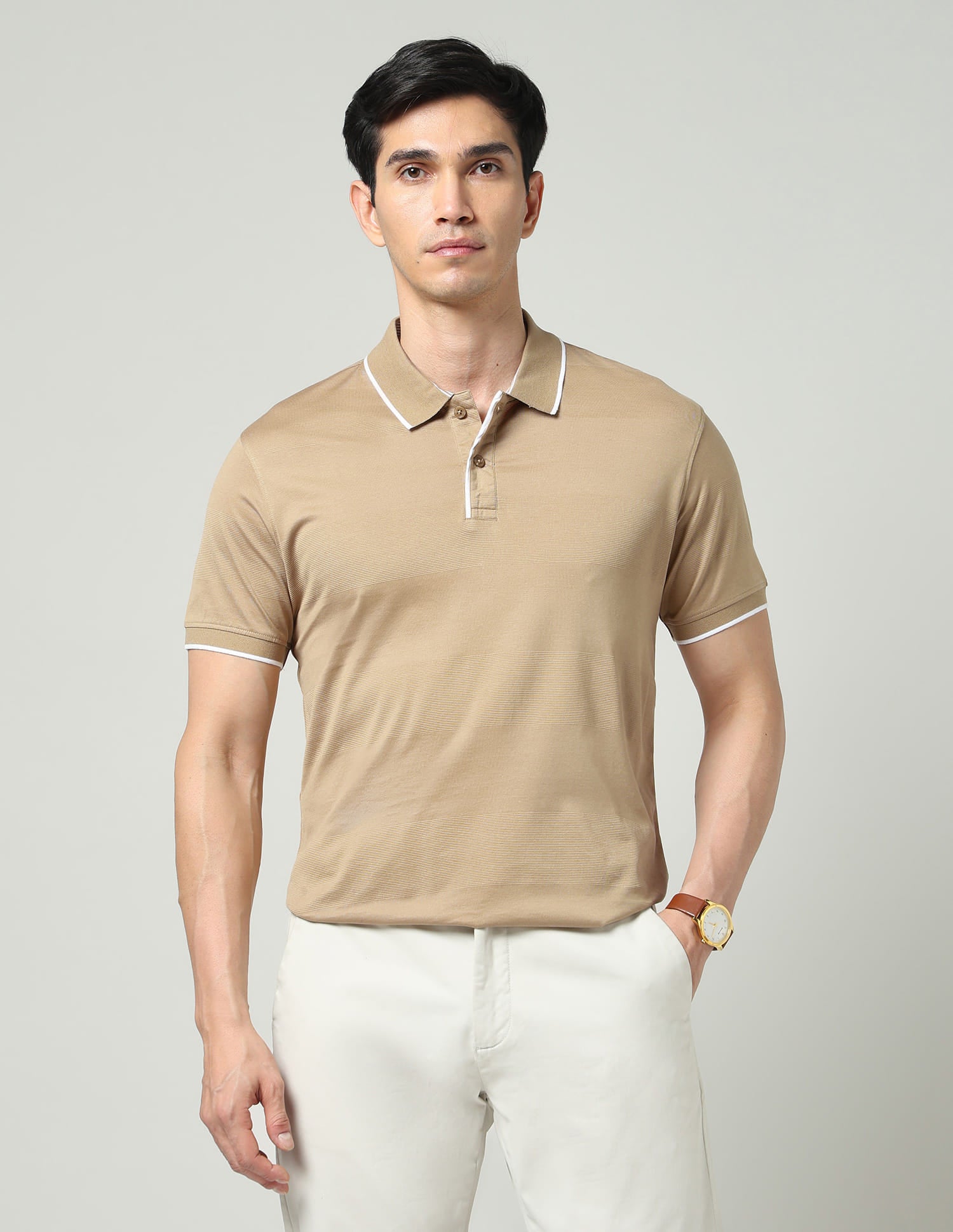 Regular Solid Slim Fit Polo Shirt