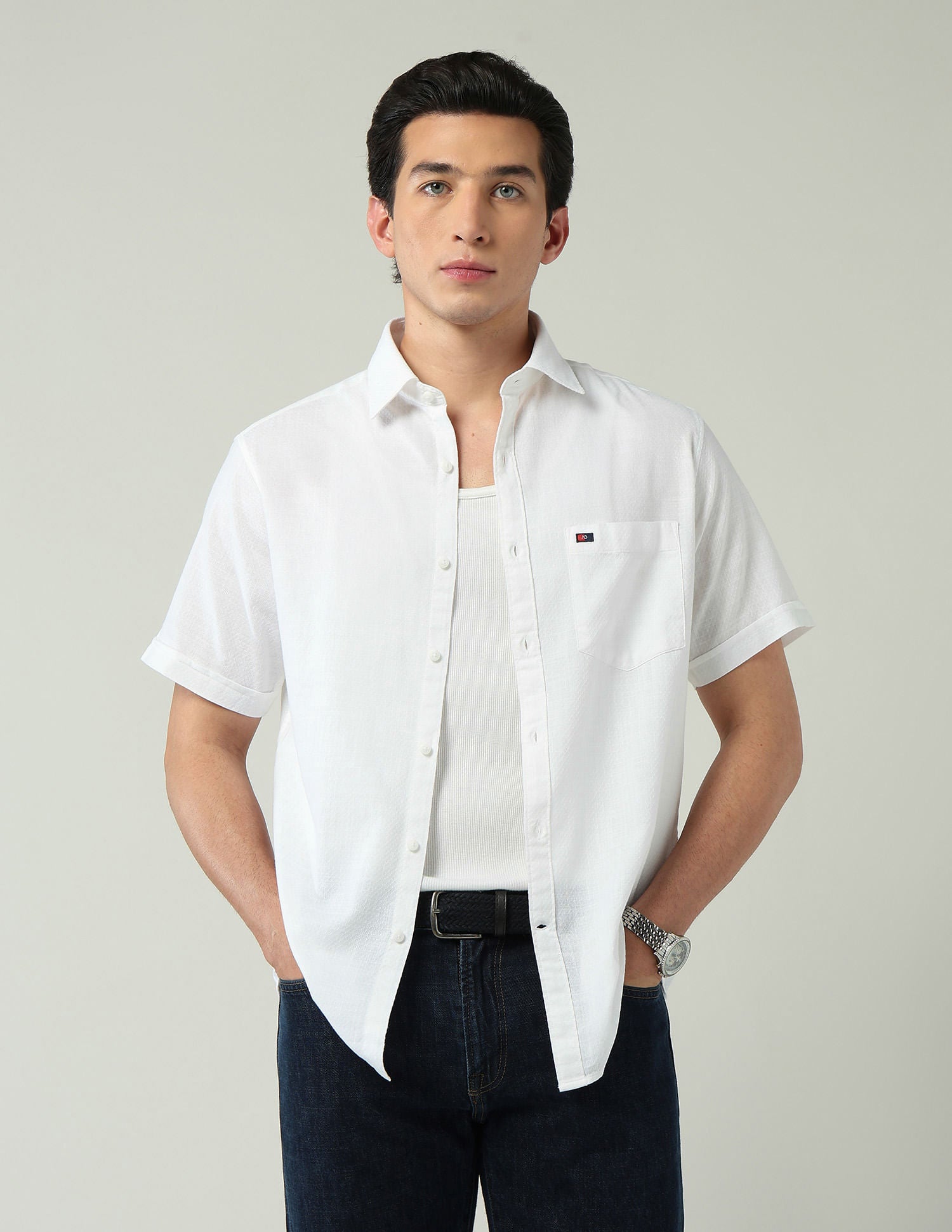 City Chronicles Modern Slim Fit Tartan Checked Shirt