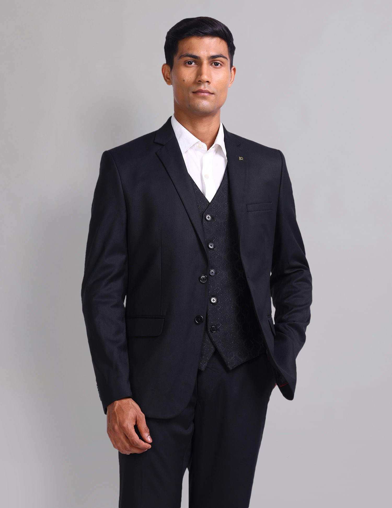 Executive Edged Tailored Fit Three Piece Suit