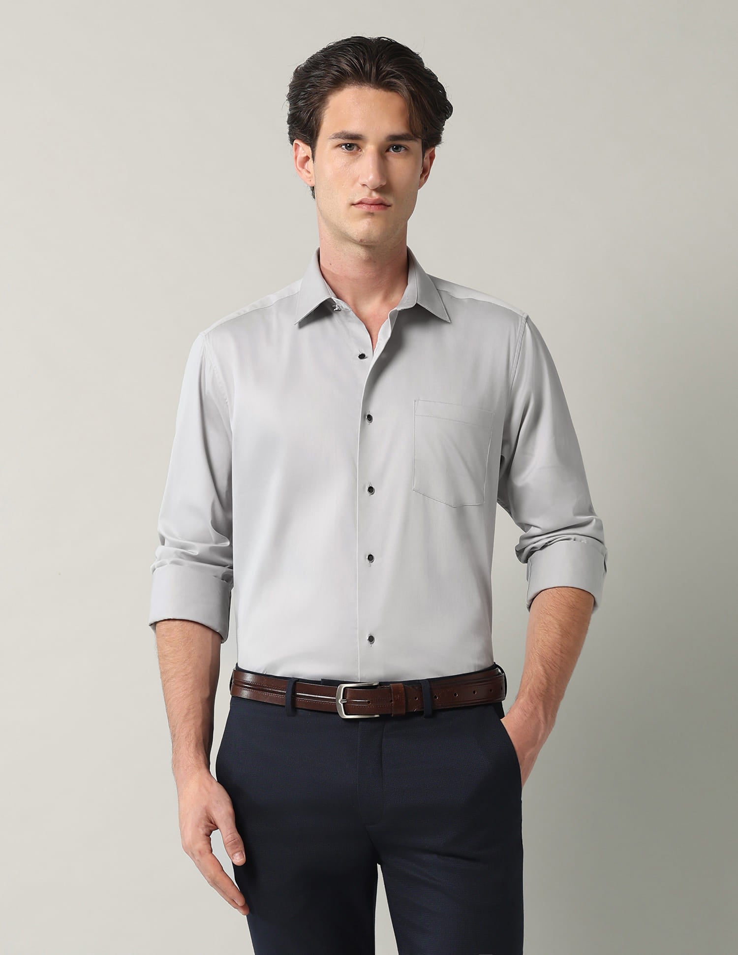 Solid Slim Fit Shirt