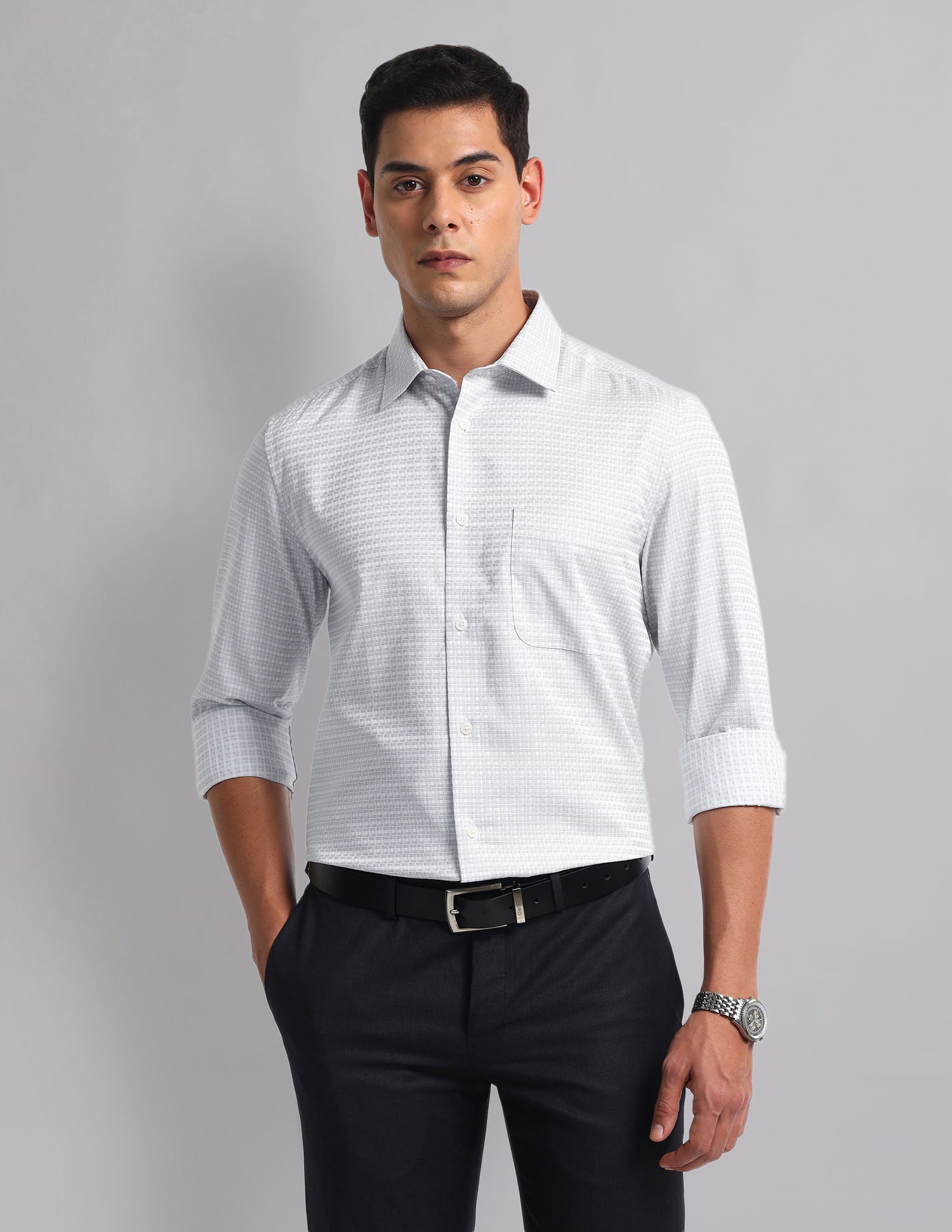 Everyday Staple Graph Check Cotton Shirt