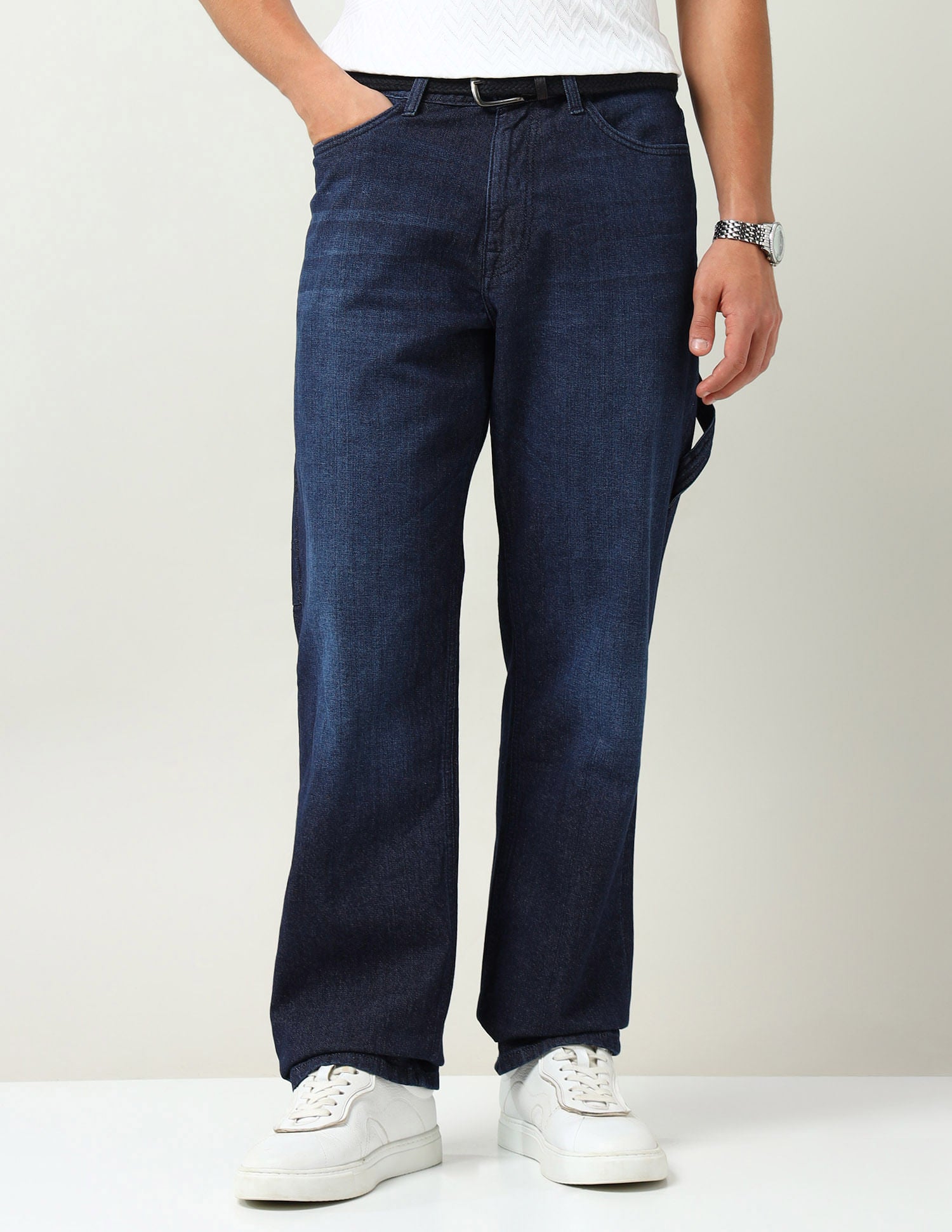 Mid Rise Easy Baggy Fit Jeans