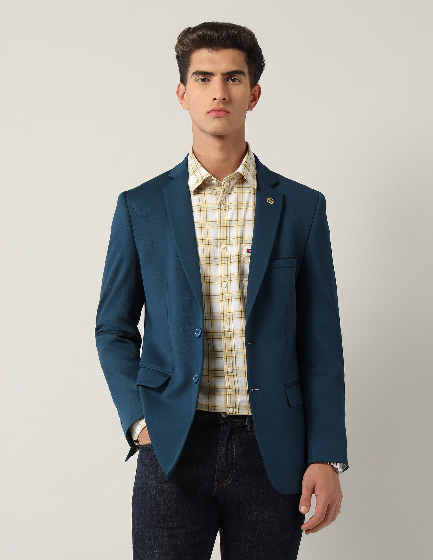 Classique Tailored Fit Dobby Blazer