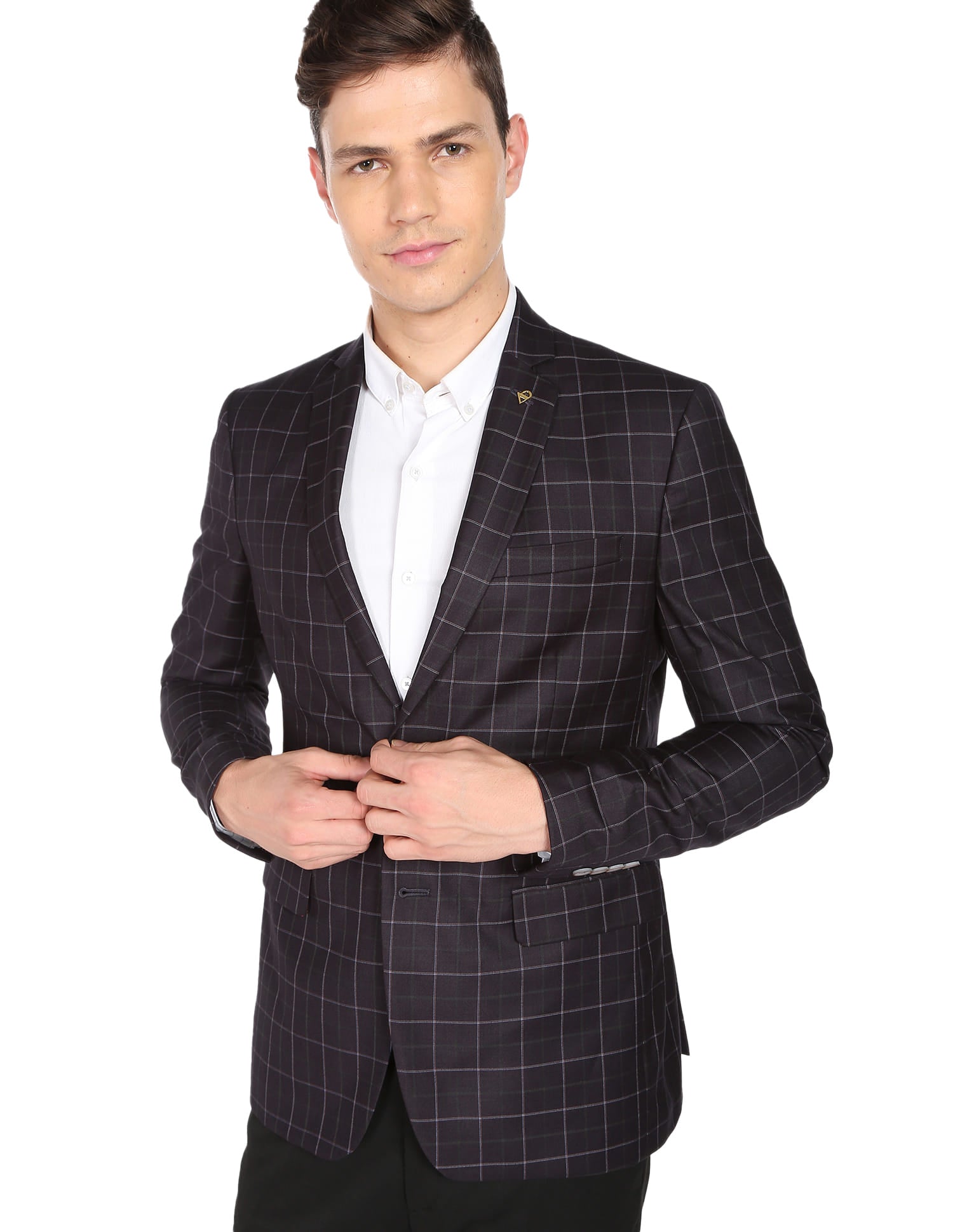 Tartan Check Twill Weave Blazer