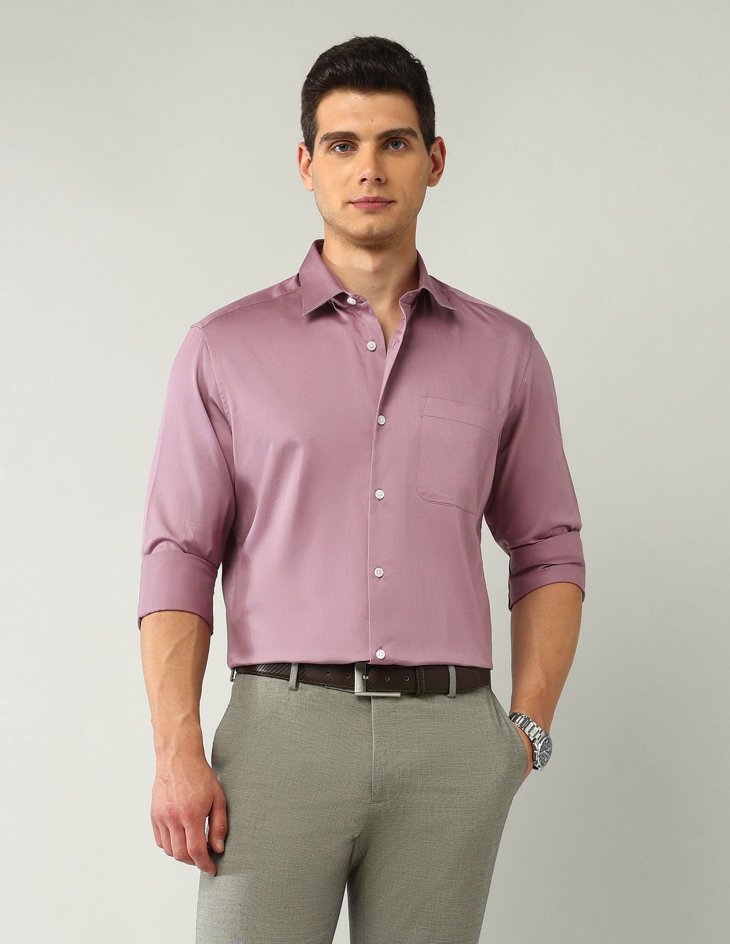 Classic Regular Fit Solid Shirt