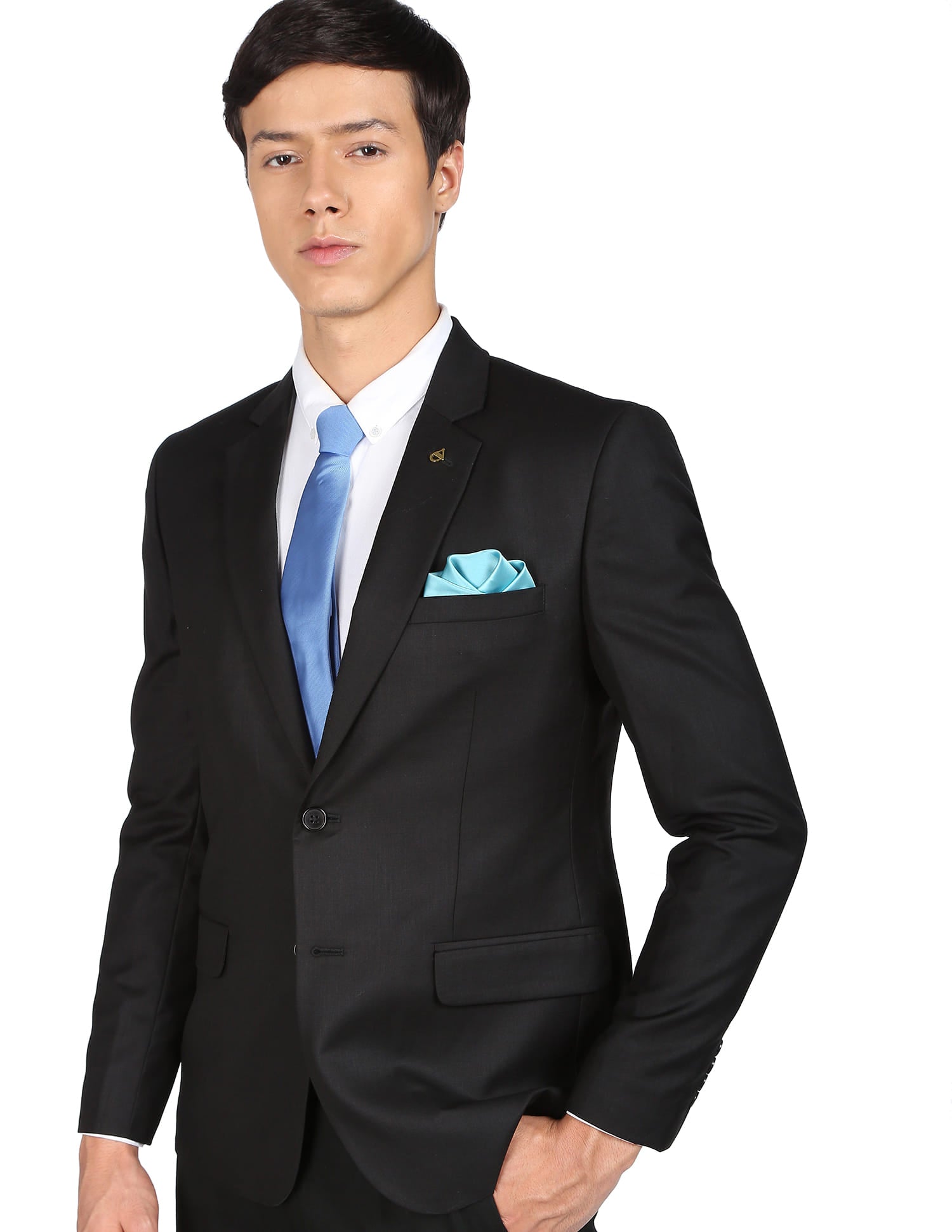 Twill Weave Solid Formal Blazer