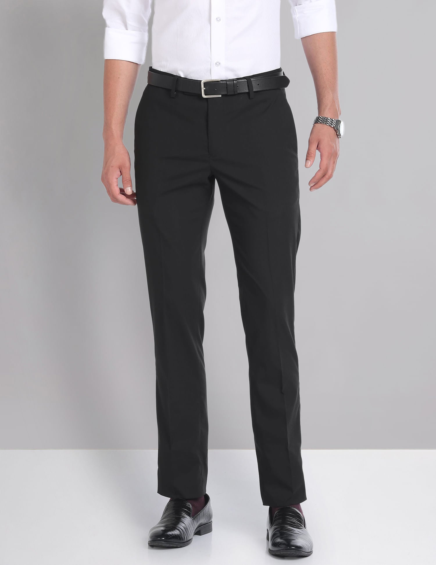 Everyday Ready Mid Rise Flat Front Trousers