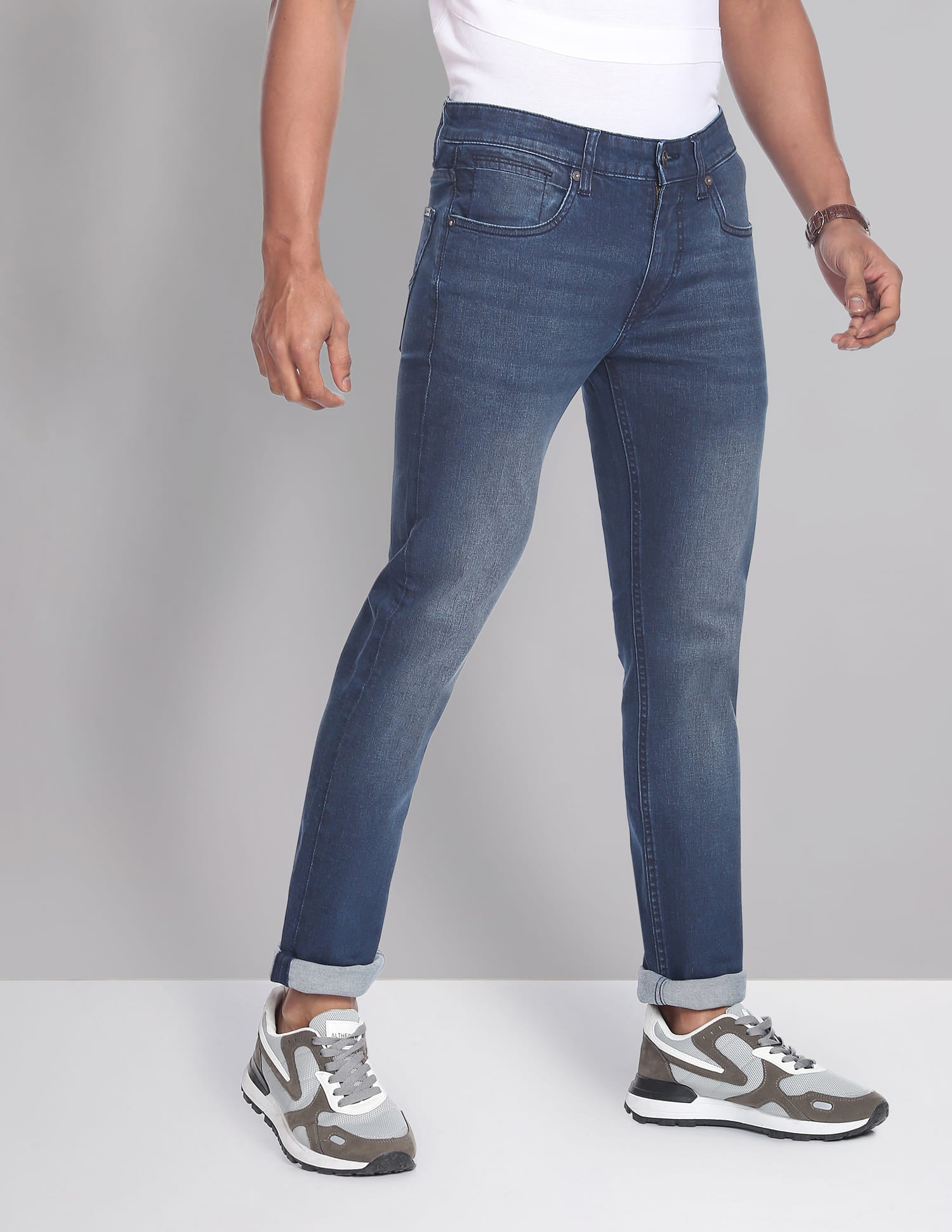 Skinny Fit Stone Wash All Day Jeans