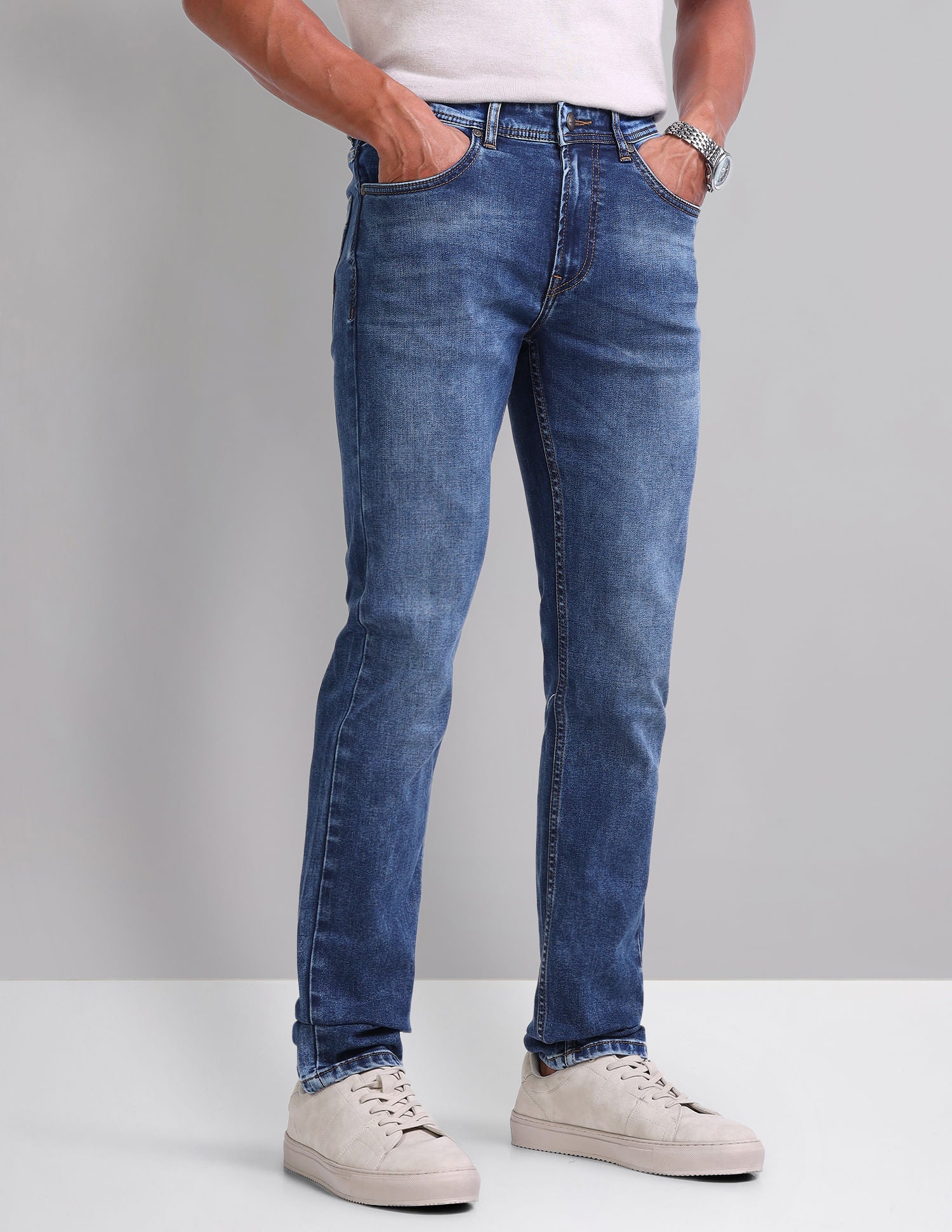 Refined Mid Rise Skinny Fit Jeans
