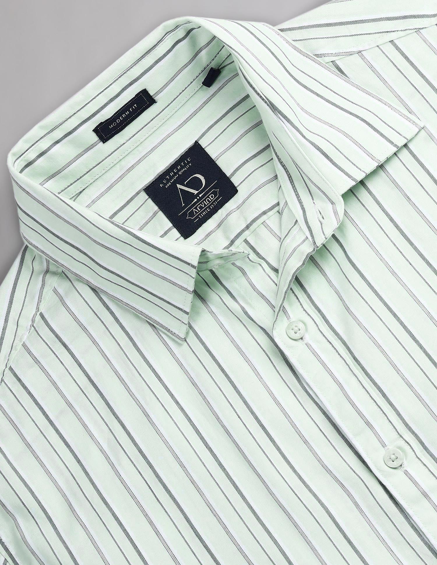 Urban Adventure Vertical Striped Cotton Shirt