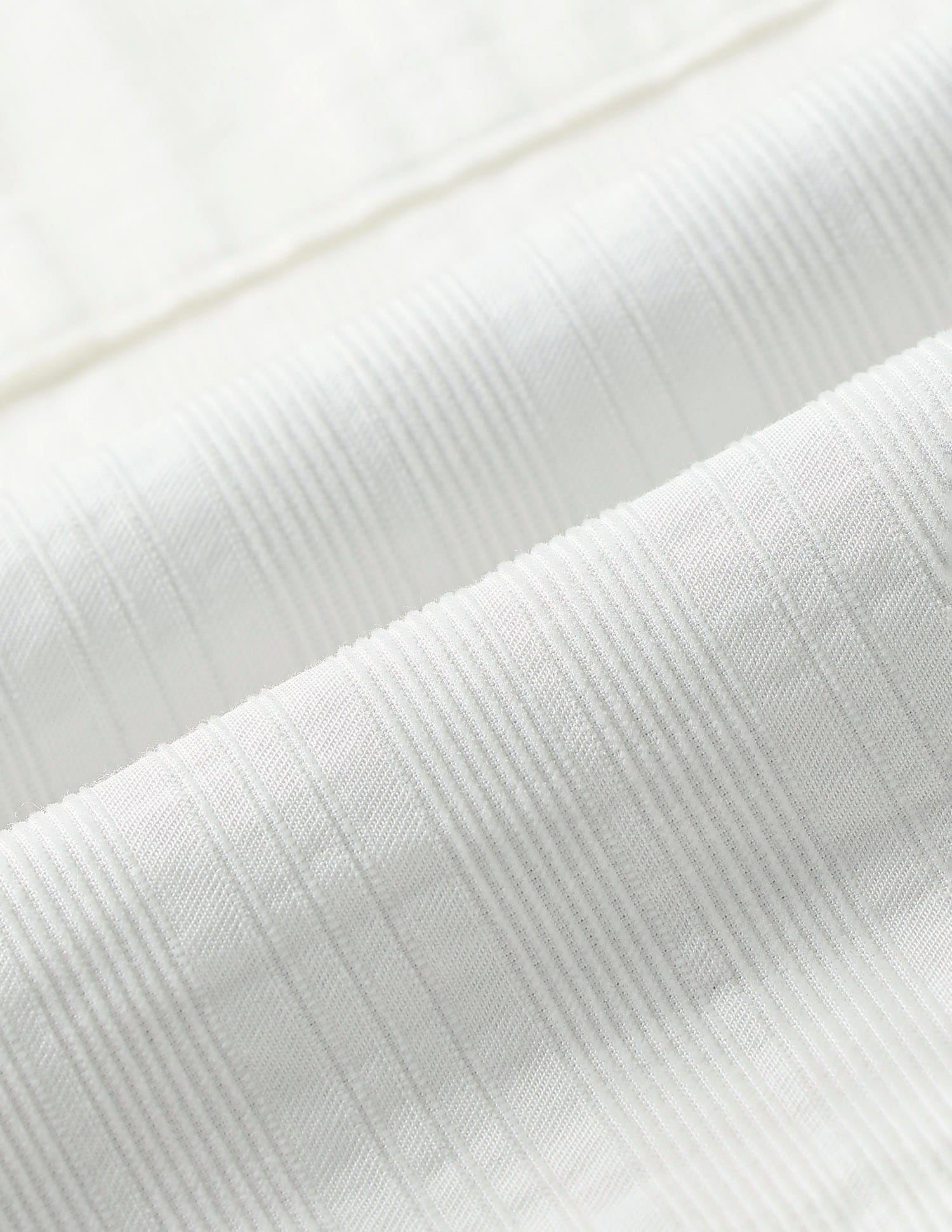 Noir Luxe Vertical Striped Slim Fit Dobby Weave Shirt